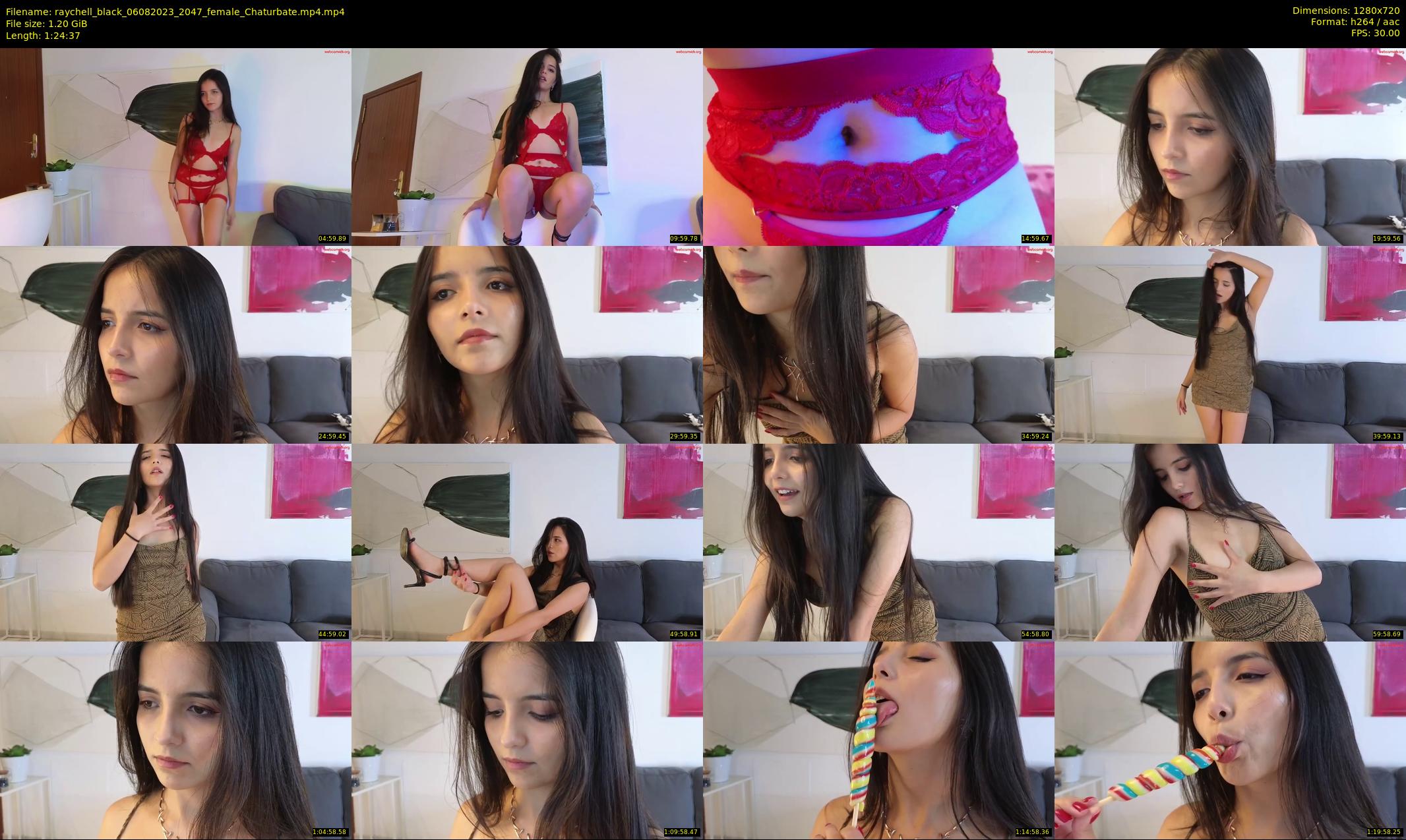 raychell_black — 85 minute Chaturbate female cam show recording, 720p, Aug 6, 2023