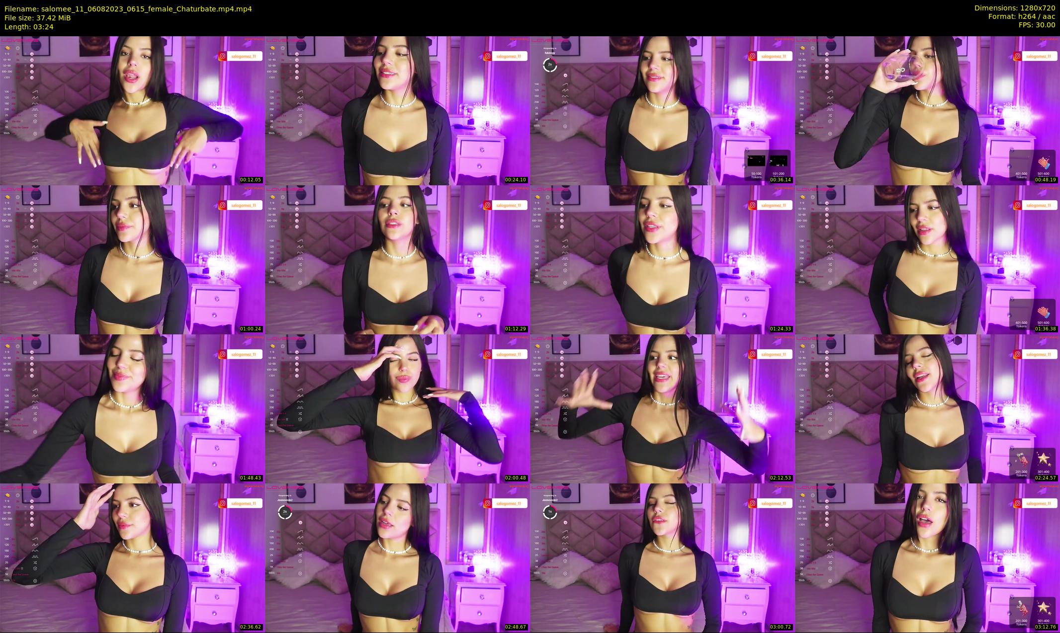 salomee_11 — 4 minute Chaturbate female cam show recording, 720p, Aug 6, 2023
