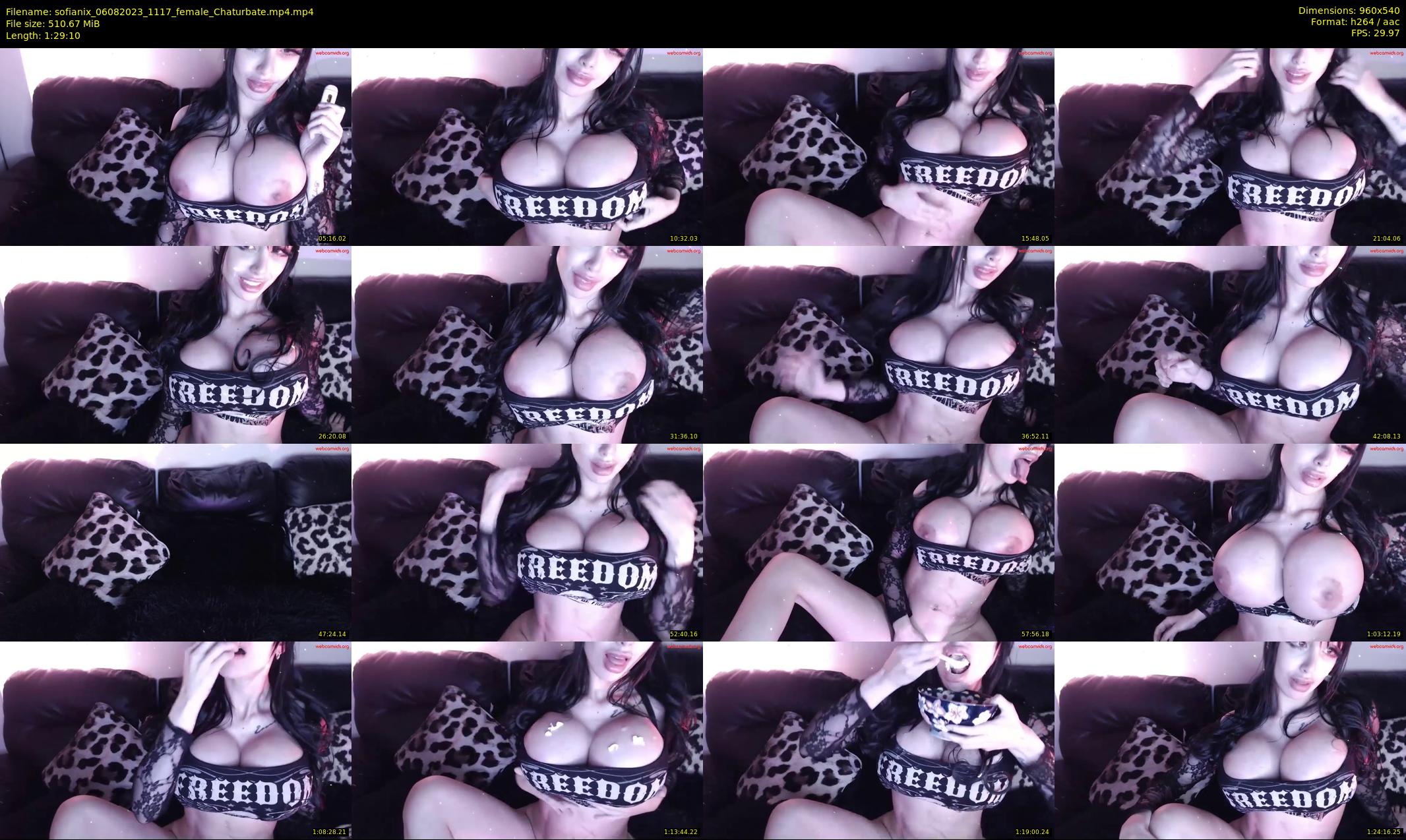 sofianix — 90 minute Chaturbate female cam show recording, 480p, Aug 6, 2023