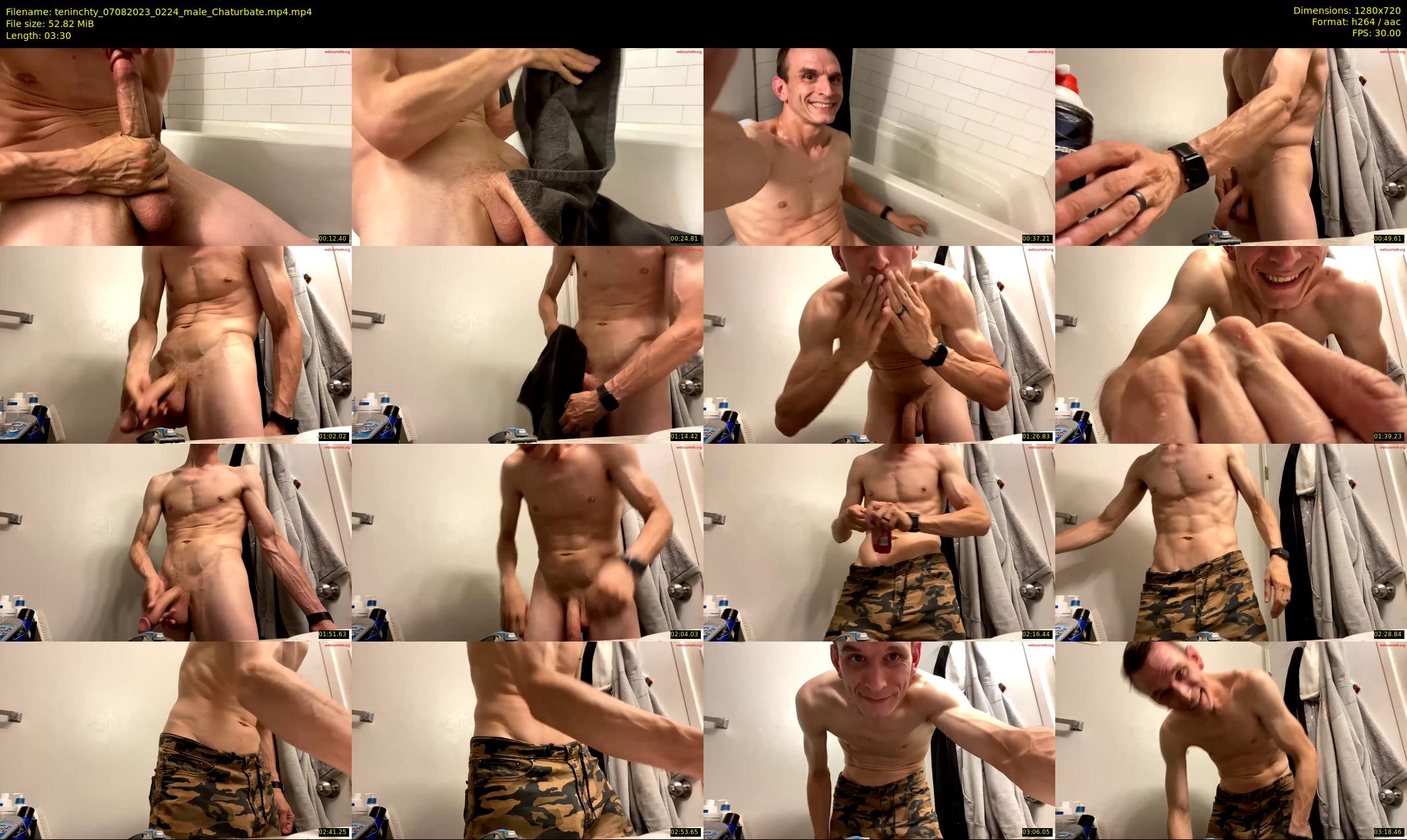 teninchty — 4 minute Chaturbate male cam show recording, 720p, Aug 7, 2023