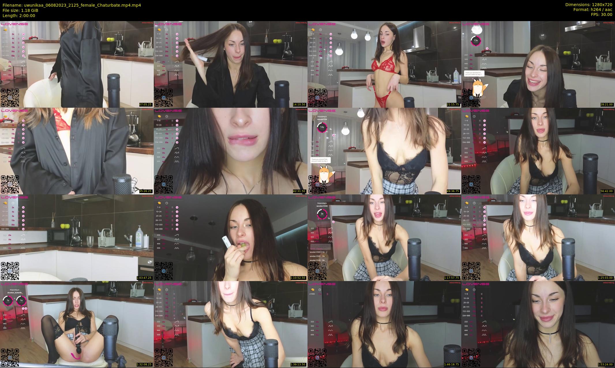 uwunikaa — 120 minute Chaturbate female cam show recording, 720p, Aug 6, 2023