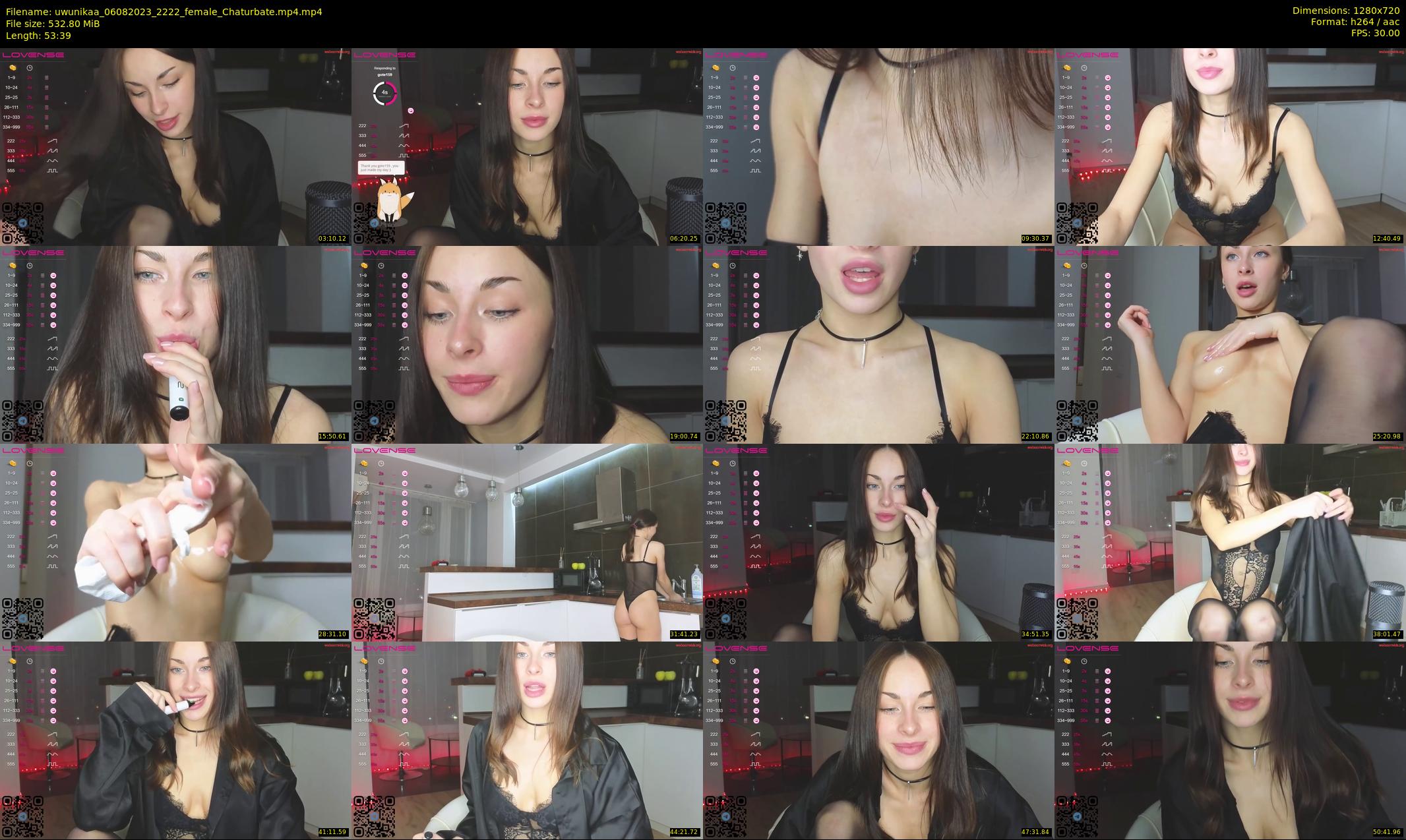 uwunikaa — 54 minute Chaturbate female cam show recording, 720p, Aug 6, 2023