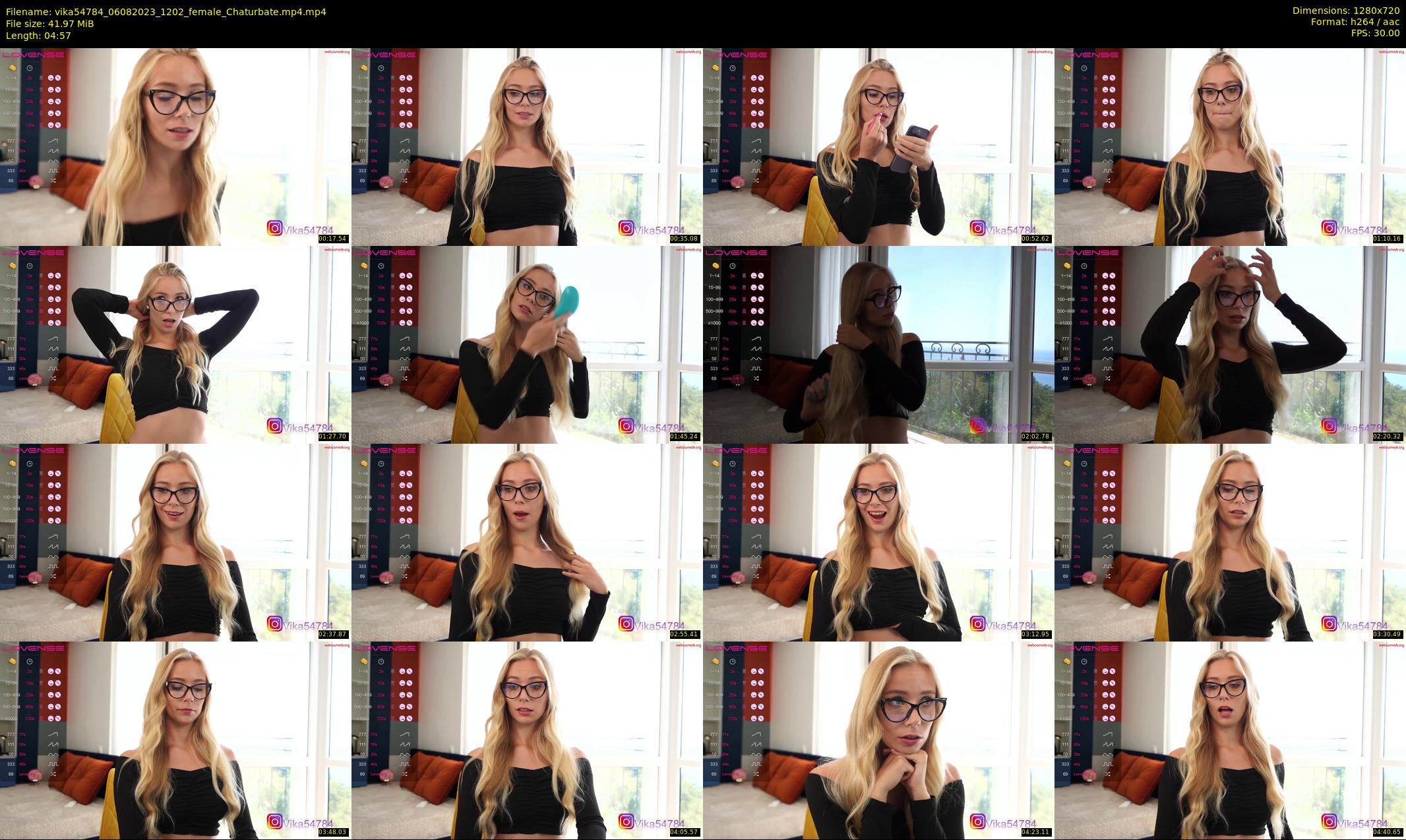vika54784 — 5 minute Chaturbate female cam show recording, 720p, Aug 6, 2023
