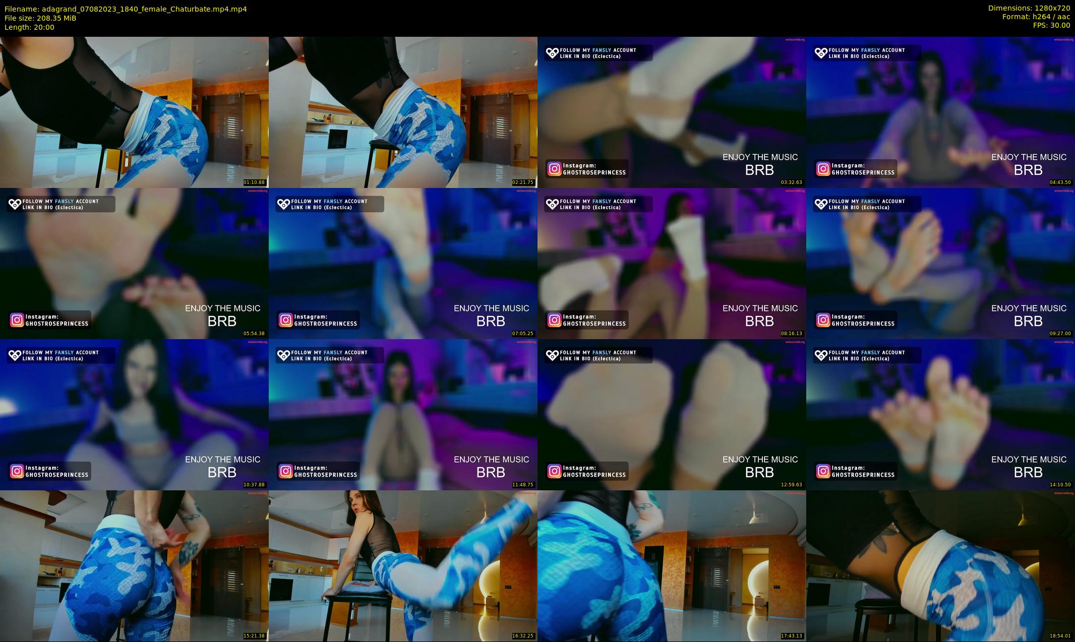 adagrand — 20 minute Chaturbate female cam show recording, 720p, Aug 7, 2023