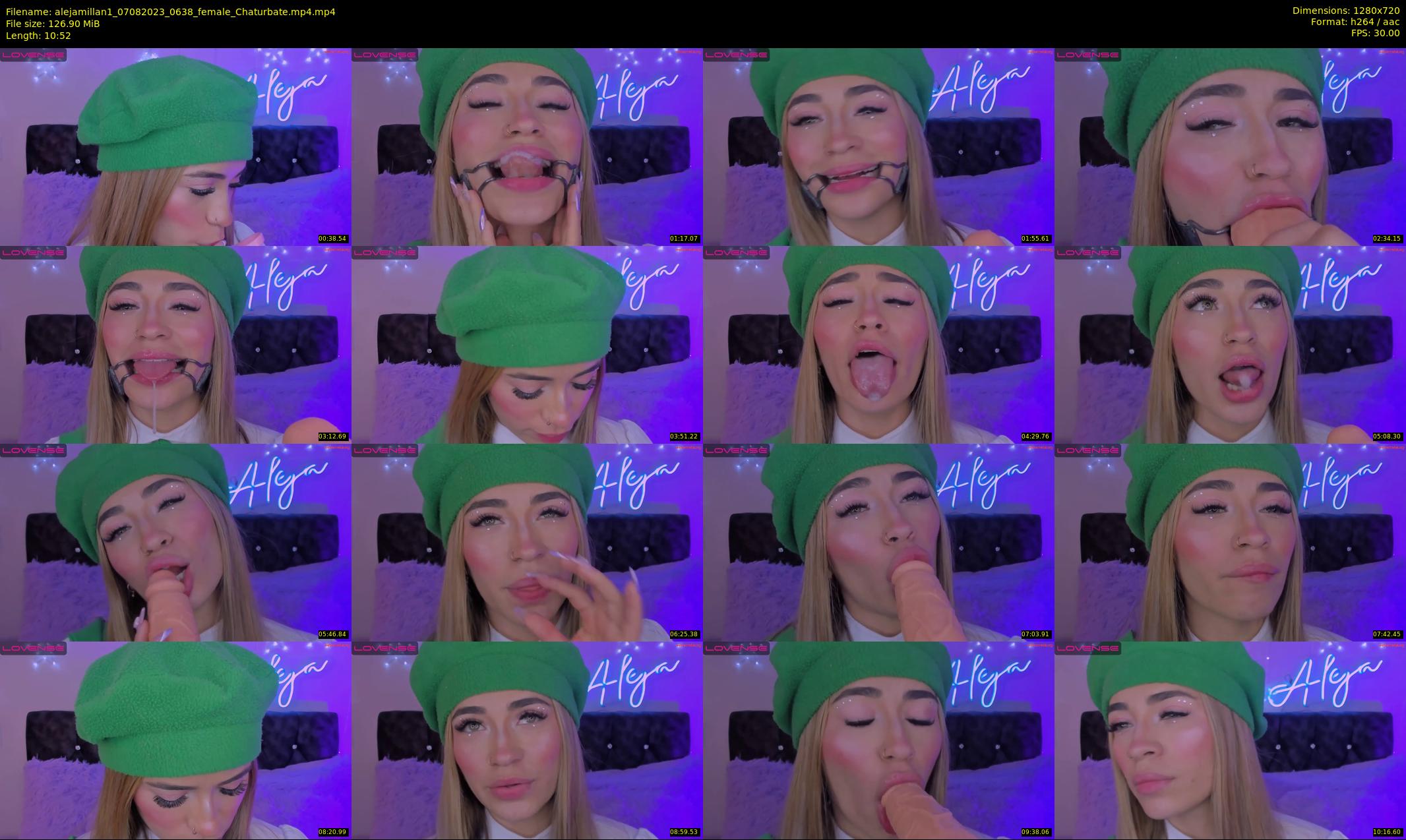 alejamillan1 — 11 minute Chaturbate female cam show recording, 720p, Aug 7, 2023