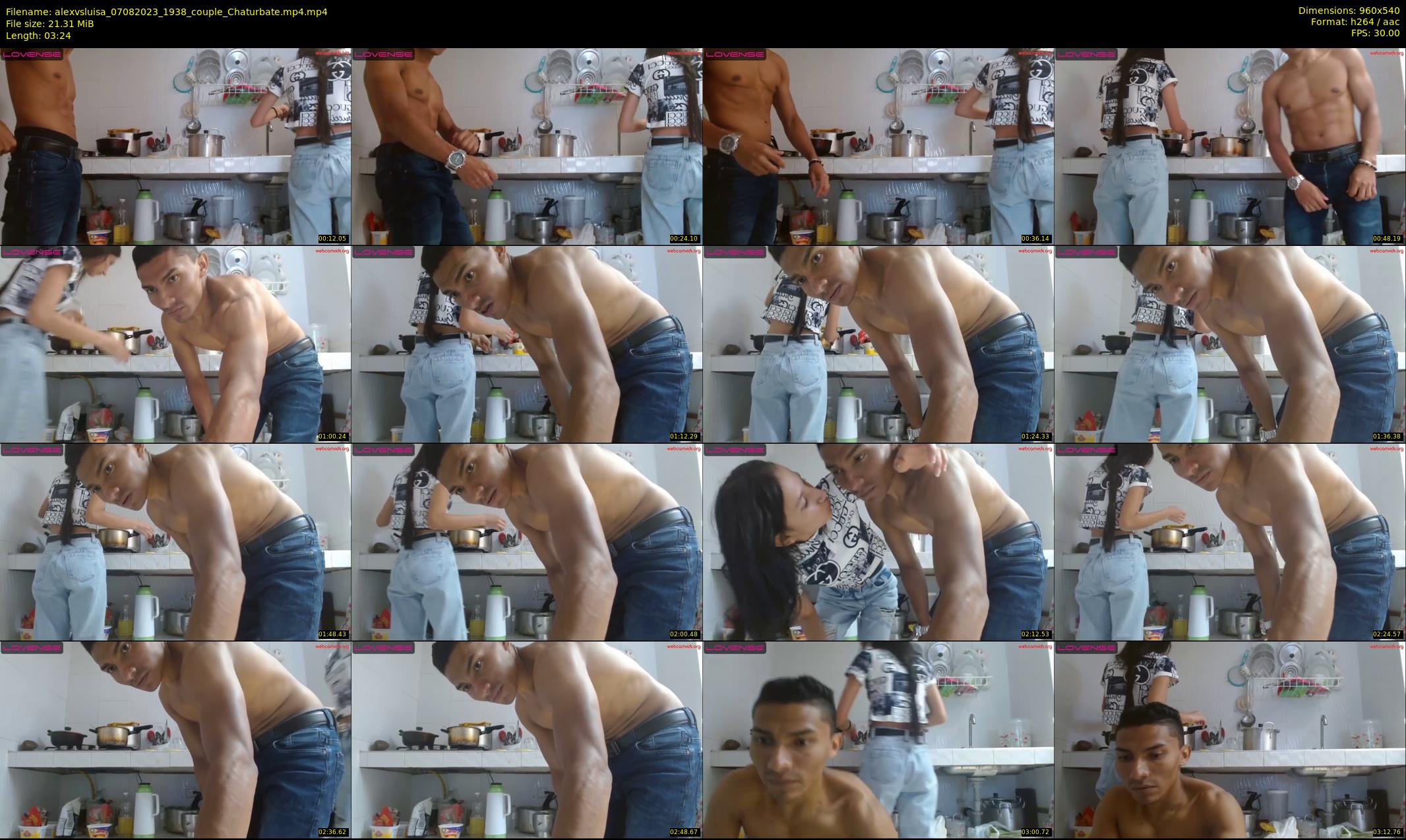 alexvsluisa — 4 minute Chaturbate couple cam show recording, 480p, Aug 7, 2023