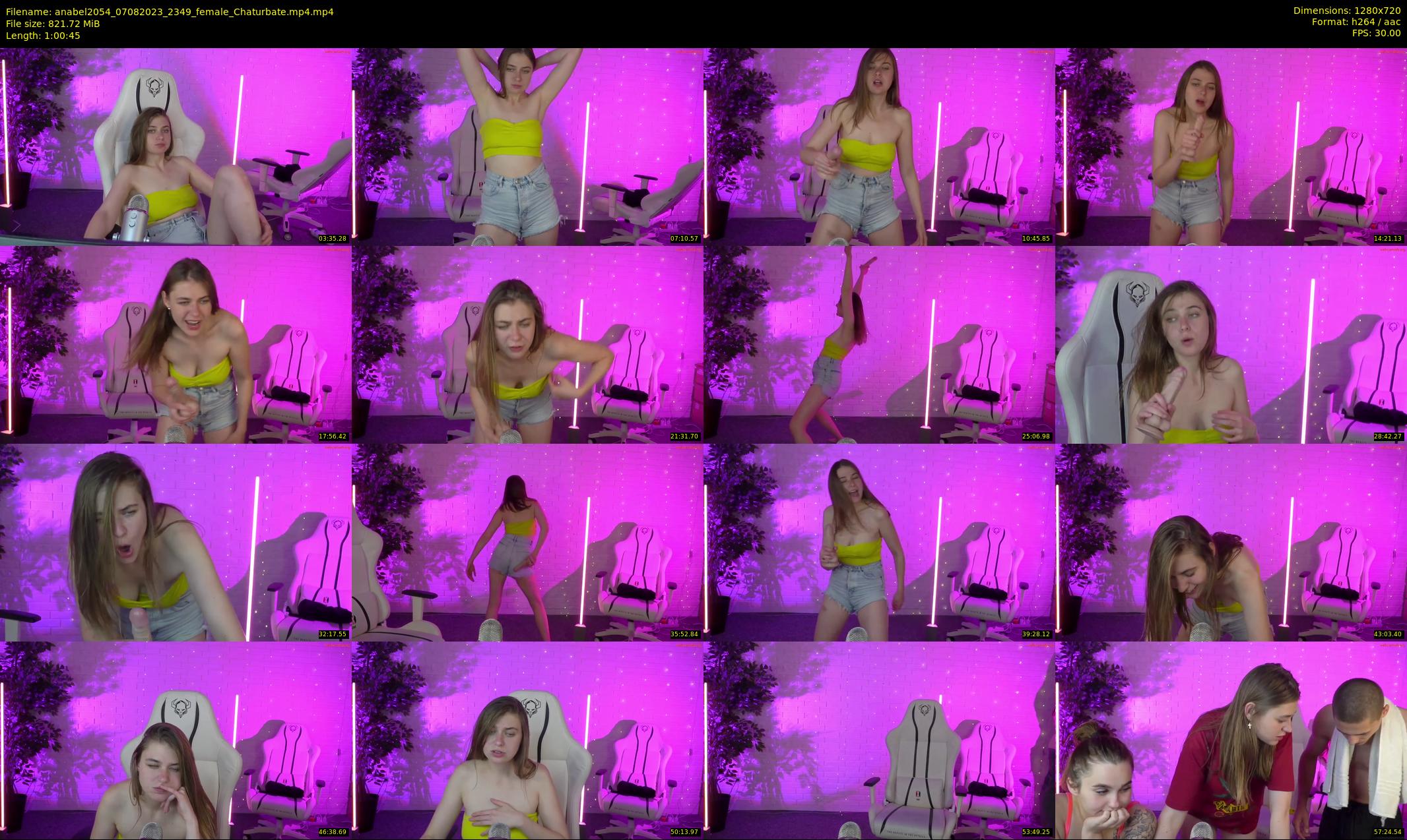 anabel2054 — 61 minute Chaturbate female cam show recording, 720p, Aug 7, 2023
