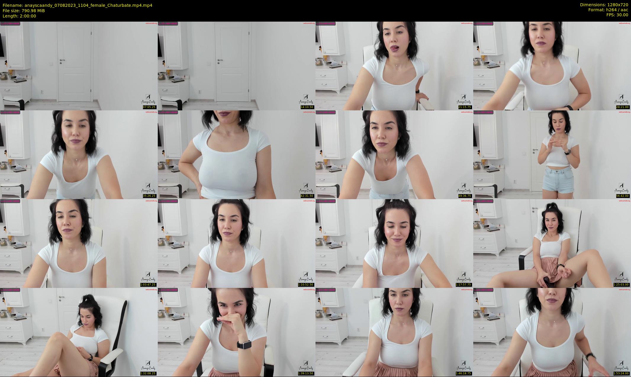 anayscaandy — 120 minute Chaturbate female cam show recording, 720p, Aug 7, 2023