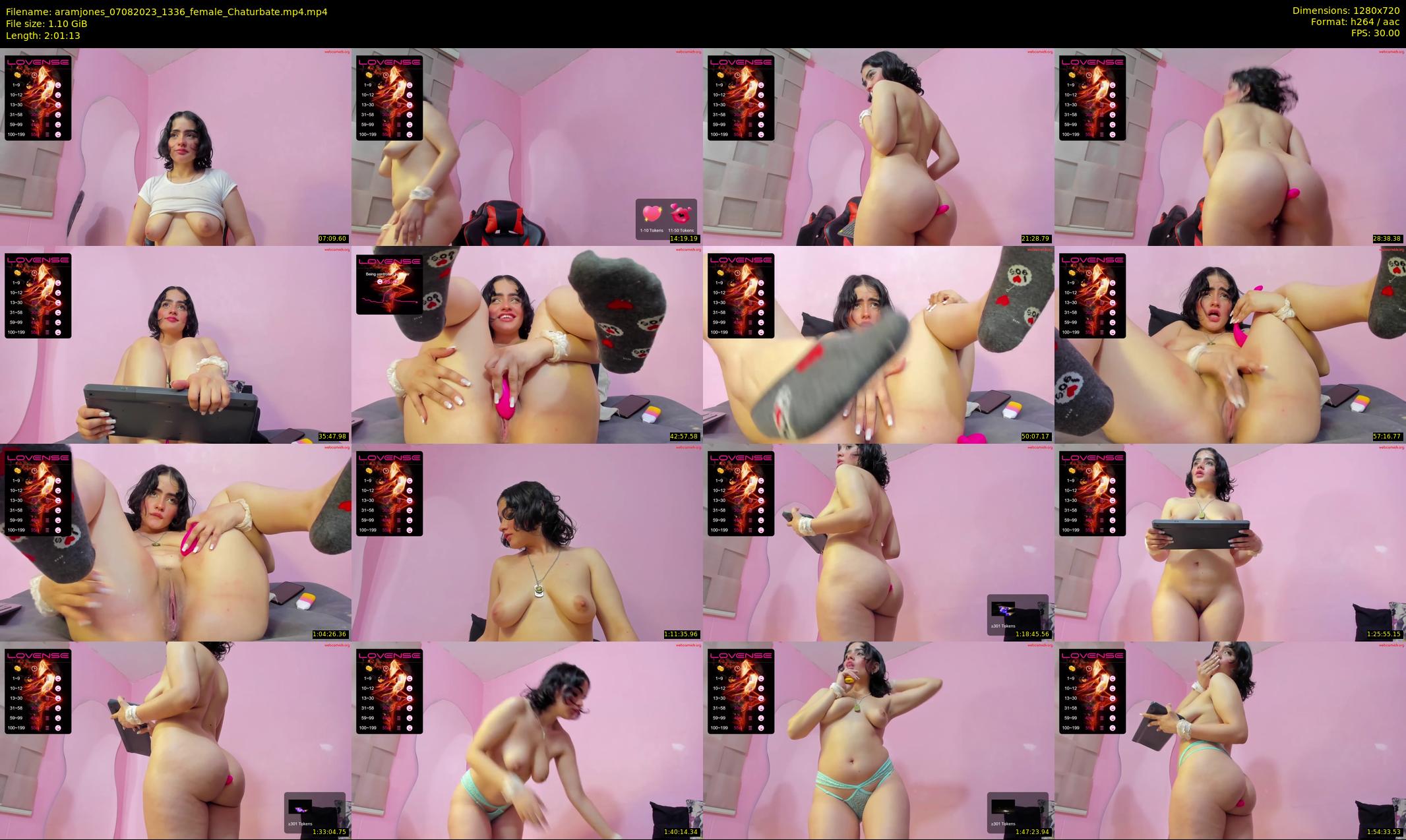 aramjones — 122 minute Chaturbate female cam show recording, 720p, Aug 7, 2023