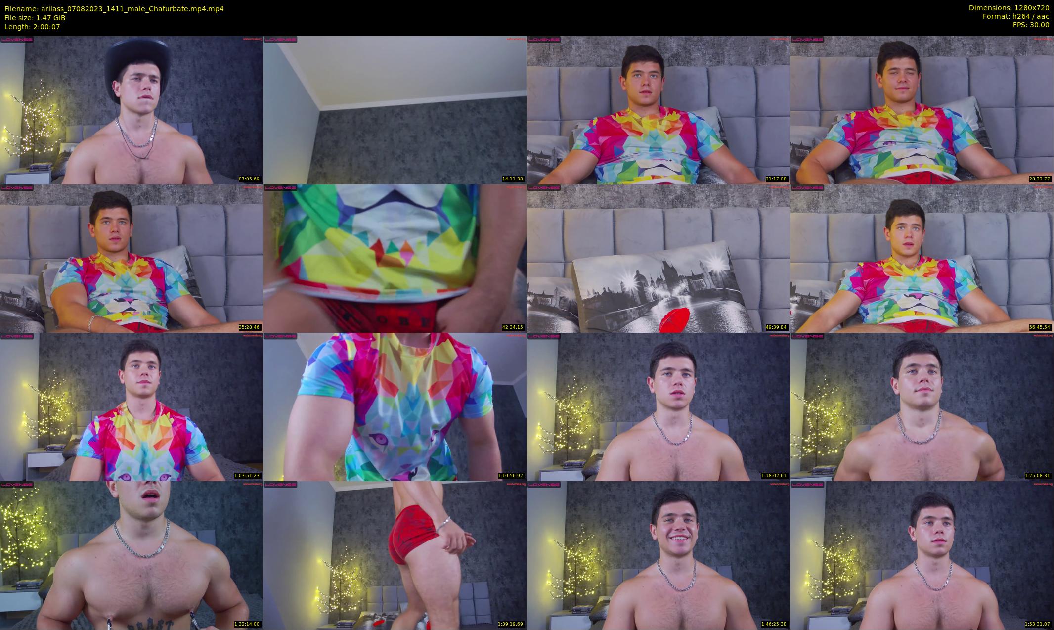 arilass — 121 minute Chaturbate male cam show recording, 720p, Aug 7, 2023