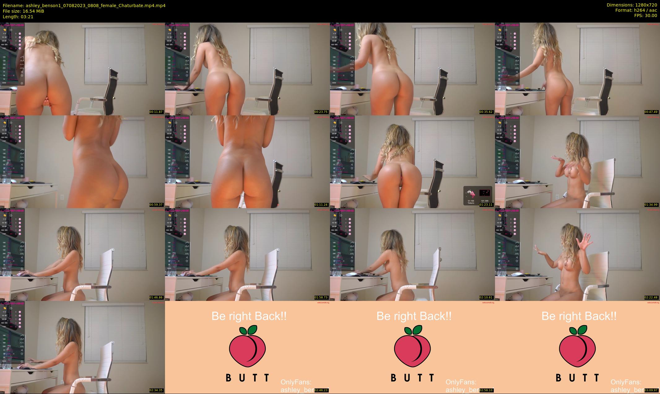 ashley_benson1 — 4 minute Chaturbate female cam show recording, 720p, Aug 7, 2023