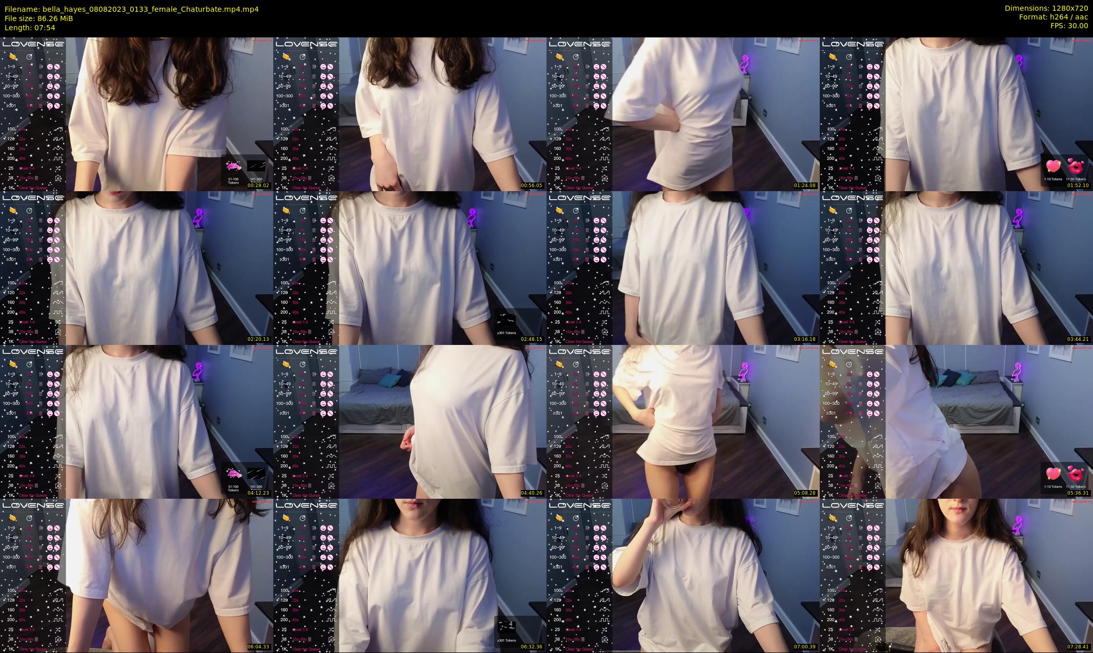 bella_hayes — 8 minute Chaturbate female cam show recording, 720p, Aug 8, 2023
