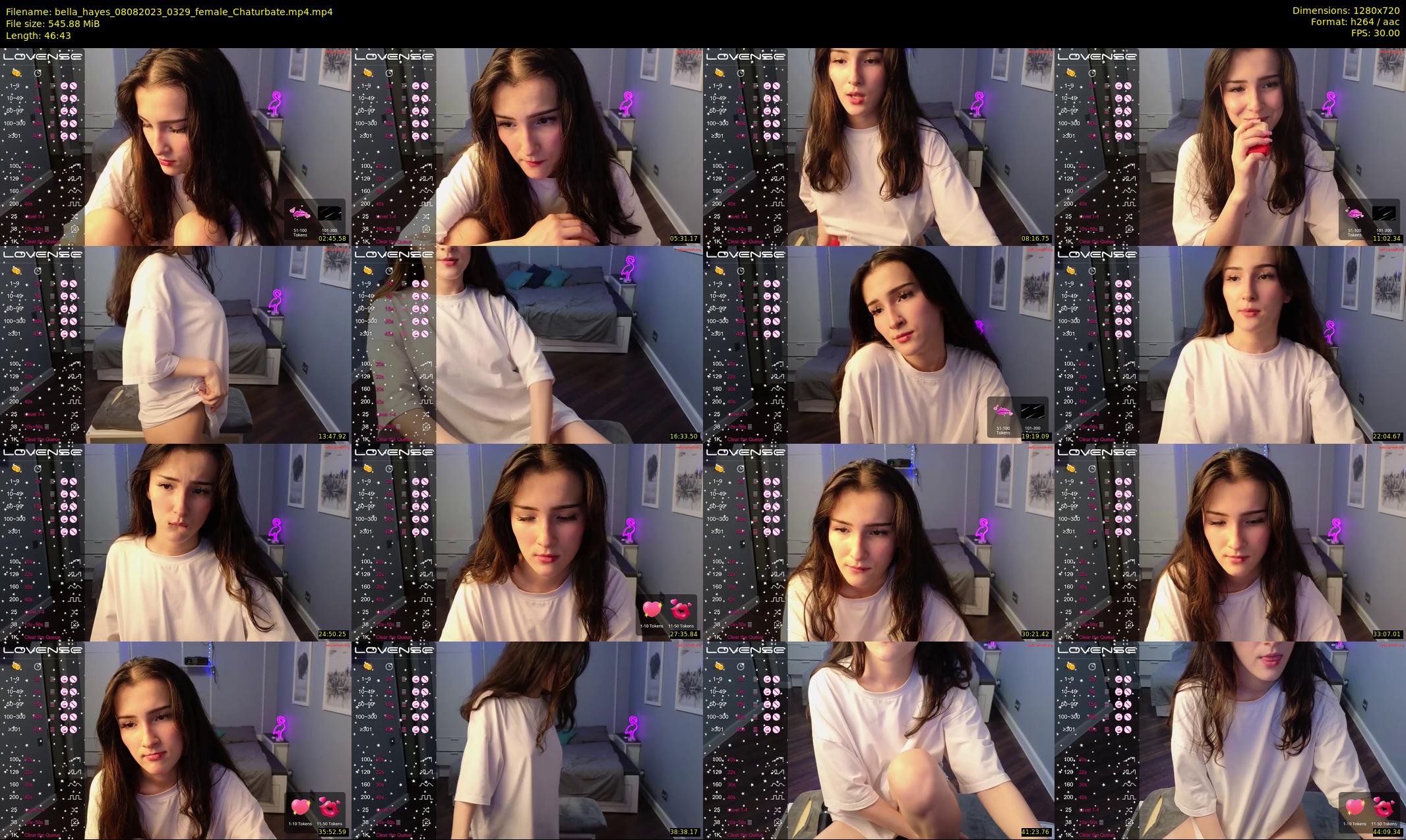 bella_hayes — 47 minute Chaturbate female cam show recording, 720p, Aug 8, 2023