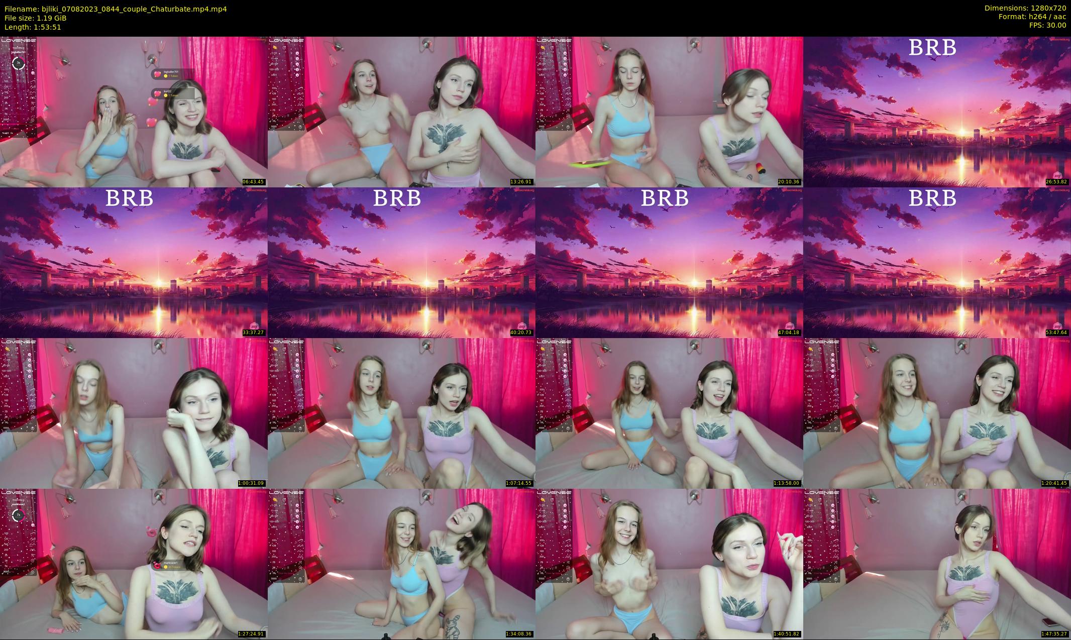 bjliki — 114 minute Chaturbate couple cam show recording, 720p, Aug 7, 2023