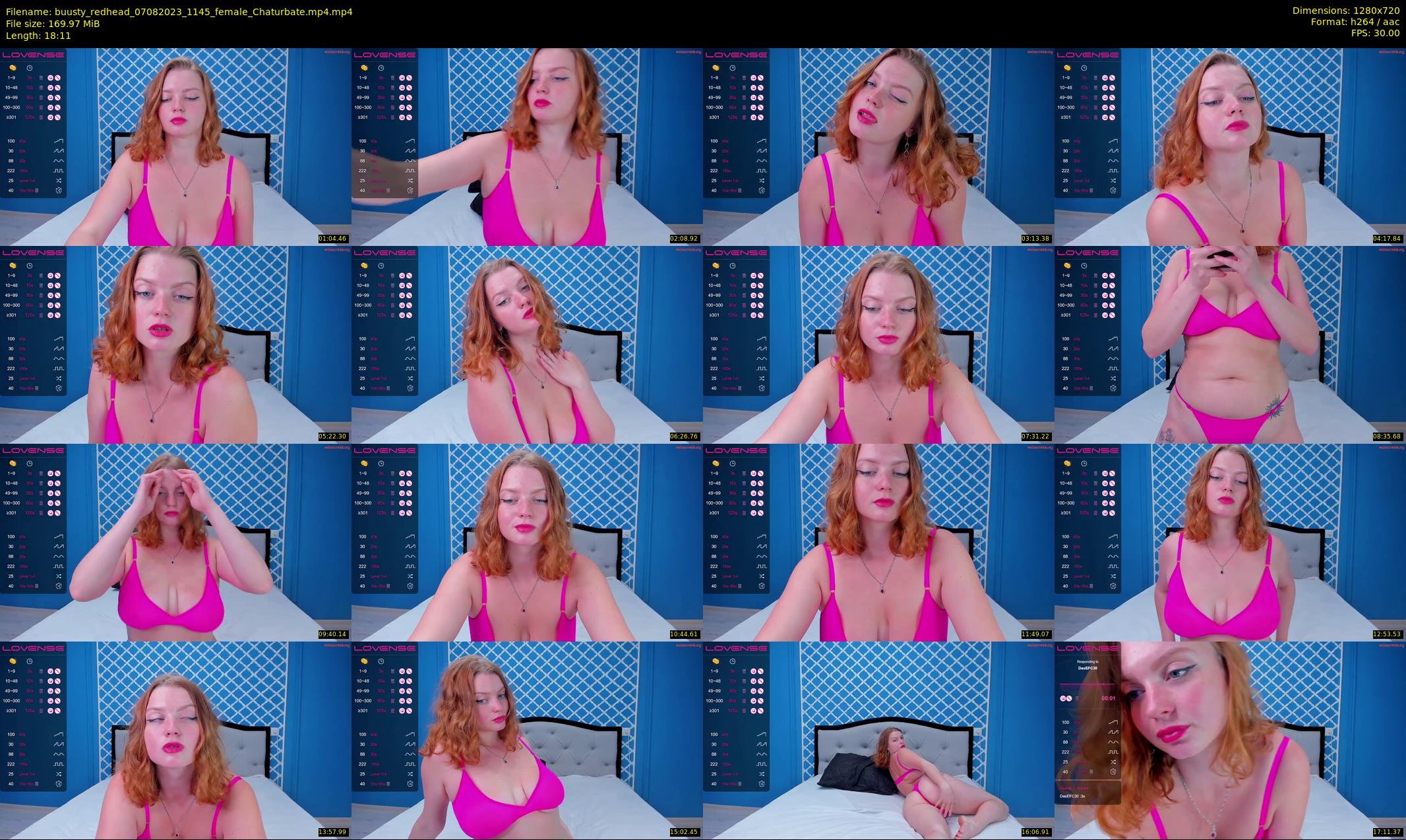 buusty_redhead — 19 minute Chaturbate female cam show recording, 720p, Aug 7, 2023