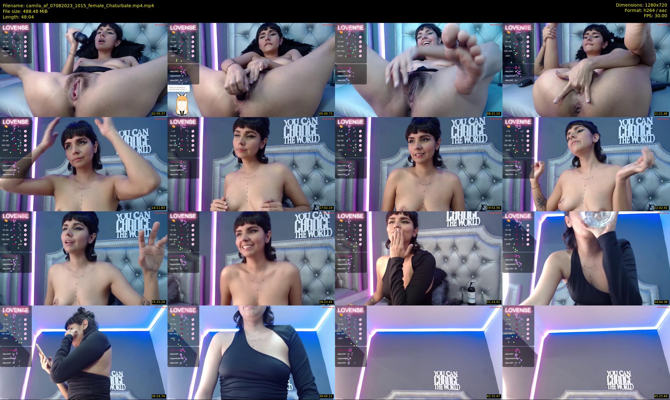 camila_af — 49 minute Chaturbate female cam show recording, 720p, Aug 7, 2023