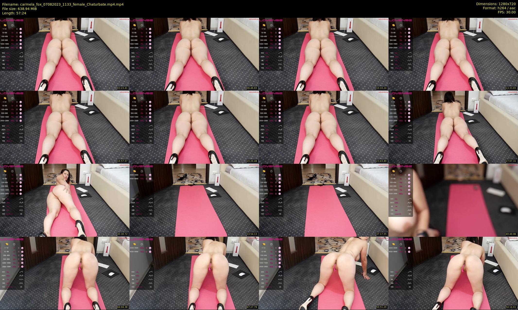 carmela_fox — 58 minute Chaturbate female cam show recording, 720p, Aug 7, 2023