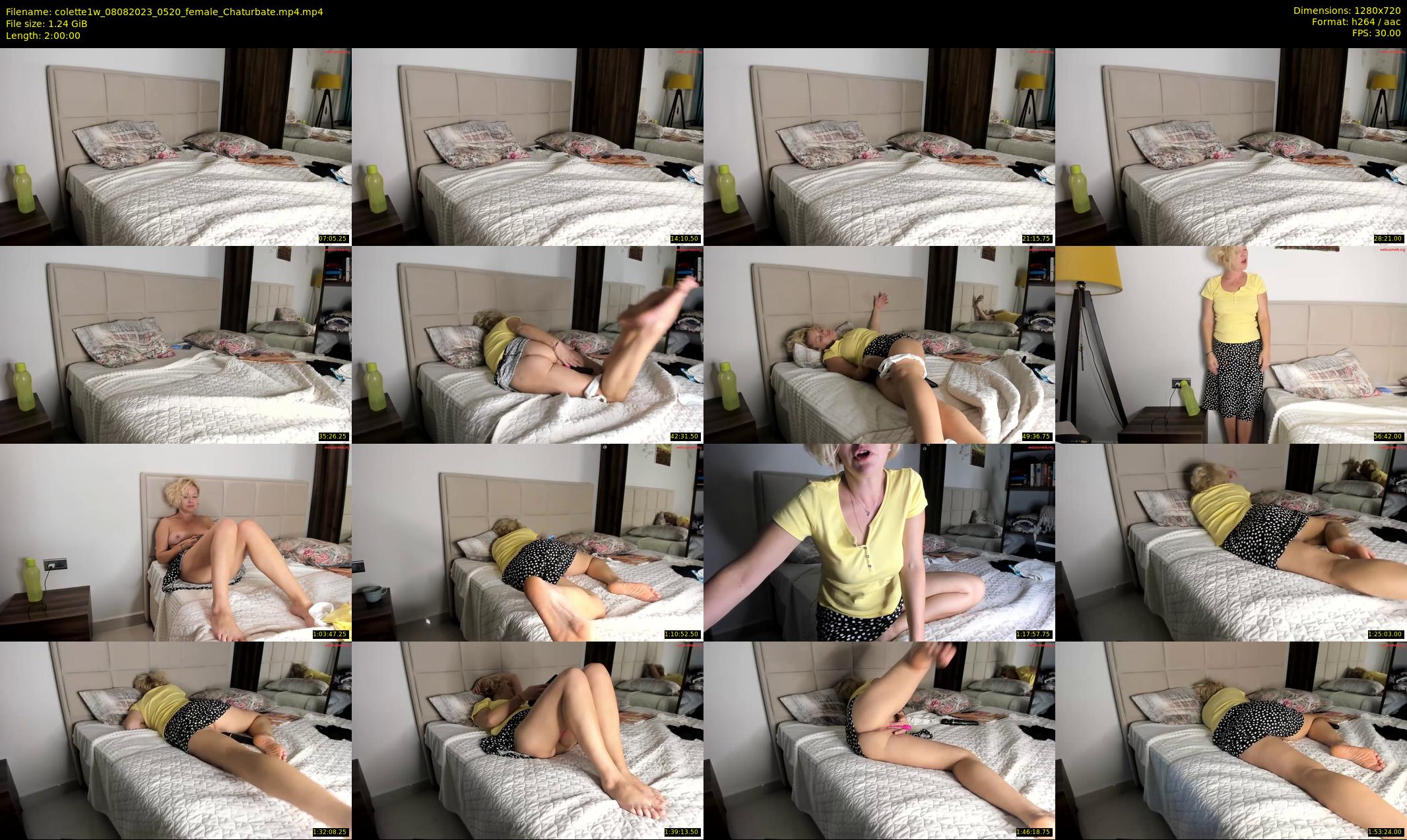 colette1w — 120 minute Chaturbate female cam show recording, 720p, Aug 8, 2023