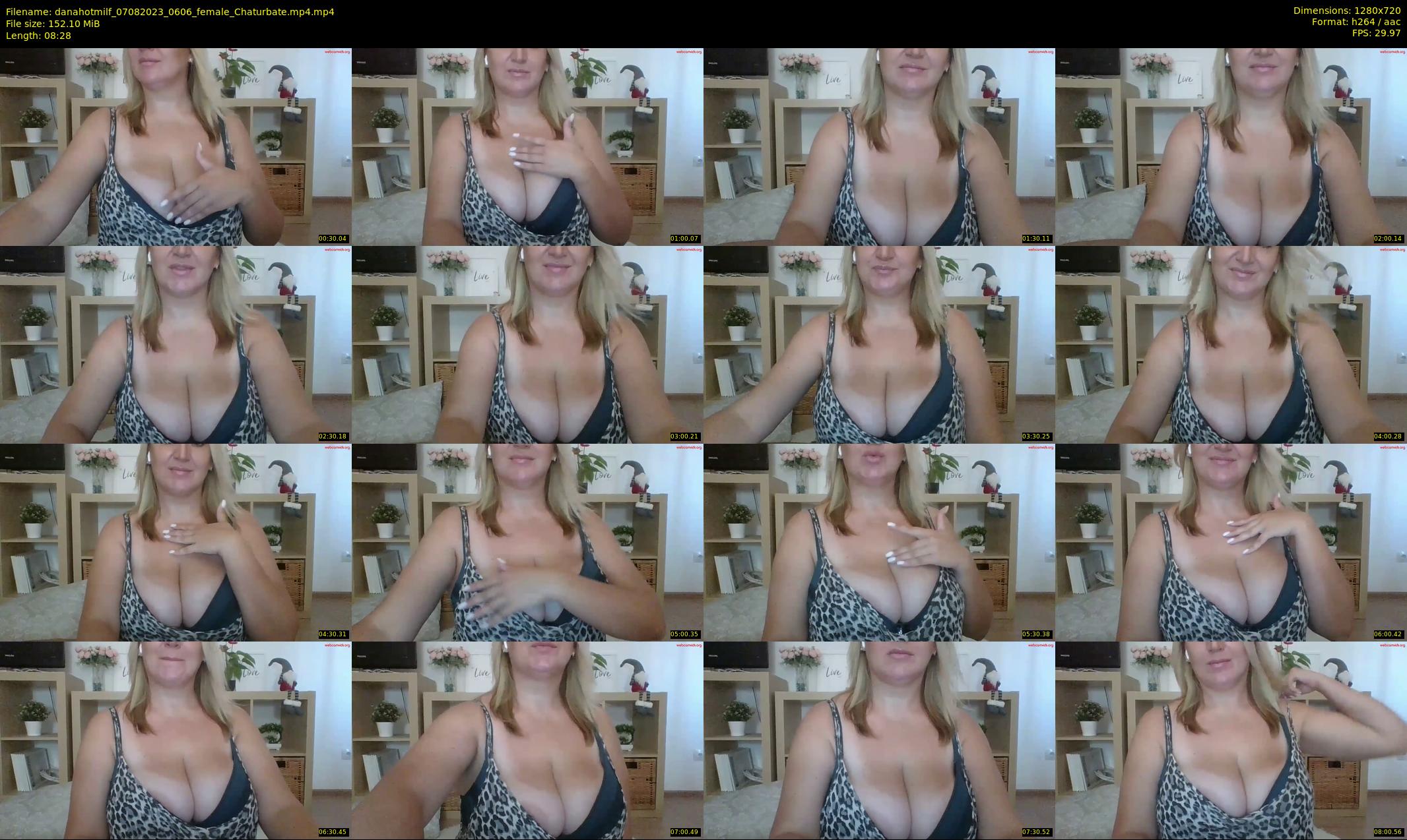 danahotmilf — 9 minute Chaturbate female cam show recording, 720p, Aug 7, 2023