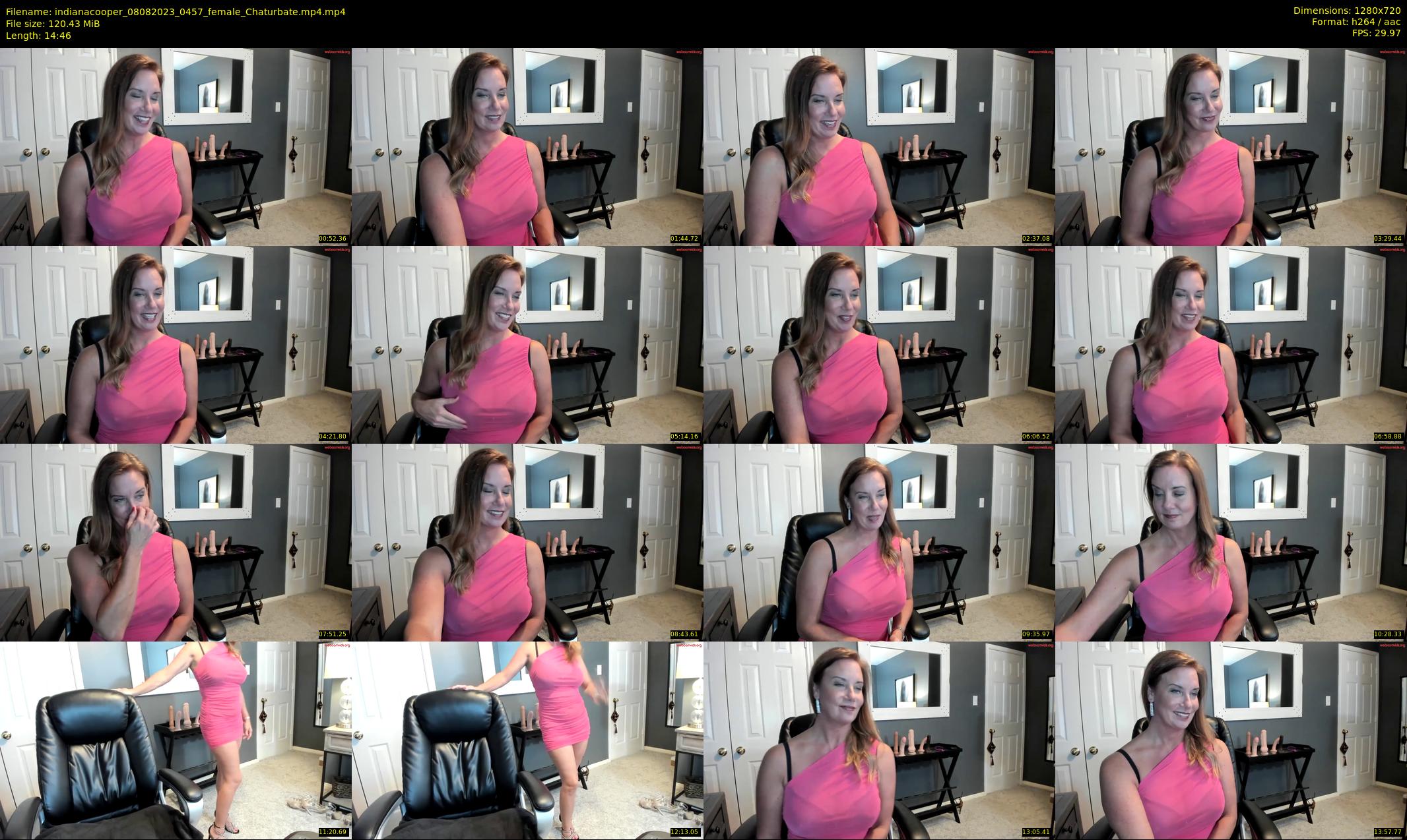 indianacooper — 15 minute Chaturbate female cam show recording, 720p, Aug 8, 2023
