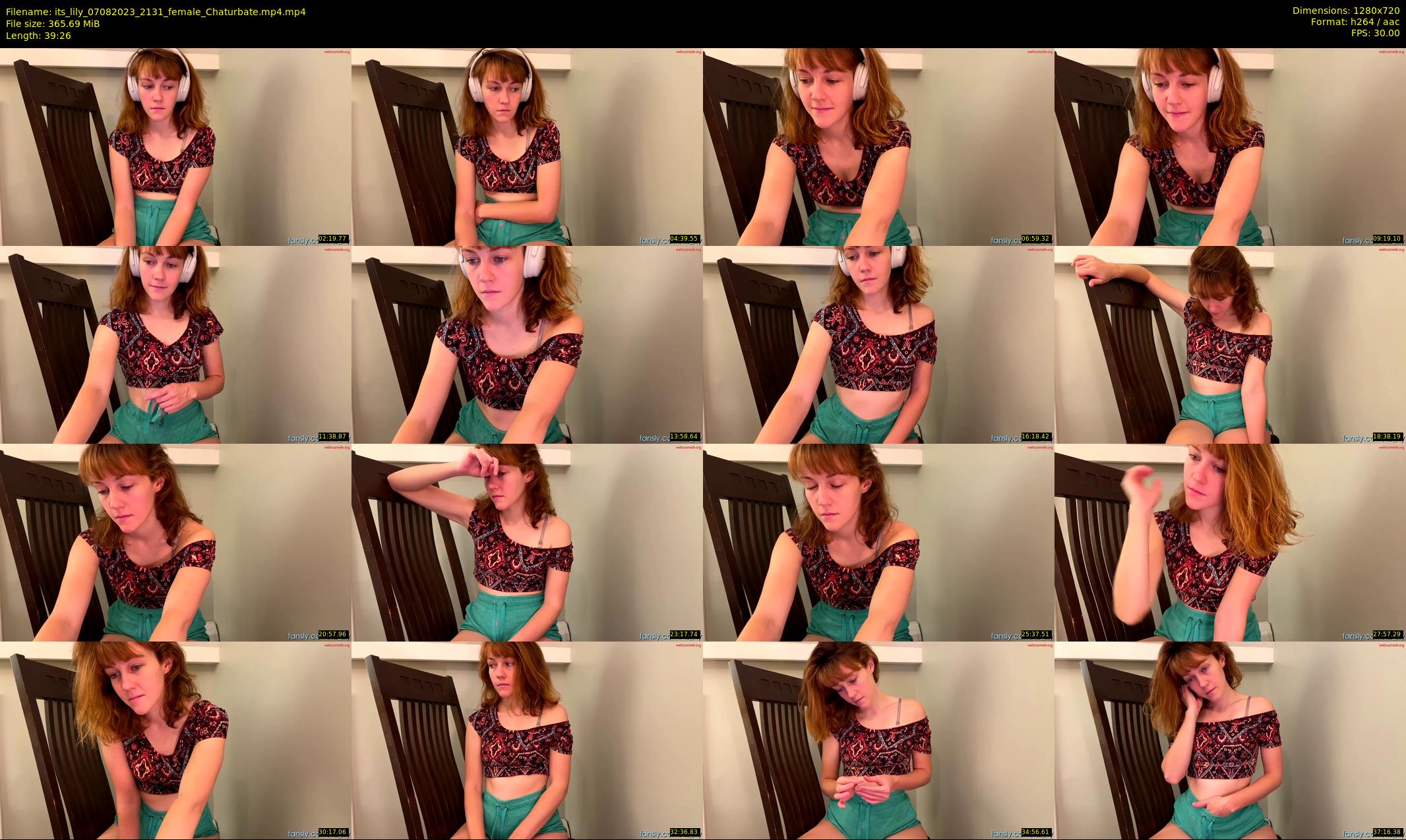 its_lily — 40 minute Chaturbate female cam show recording, 720p, Aug 7, 2023