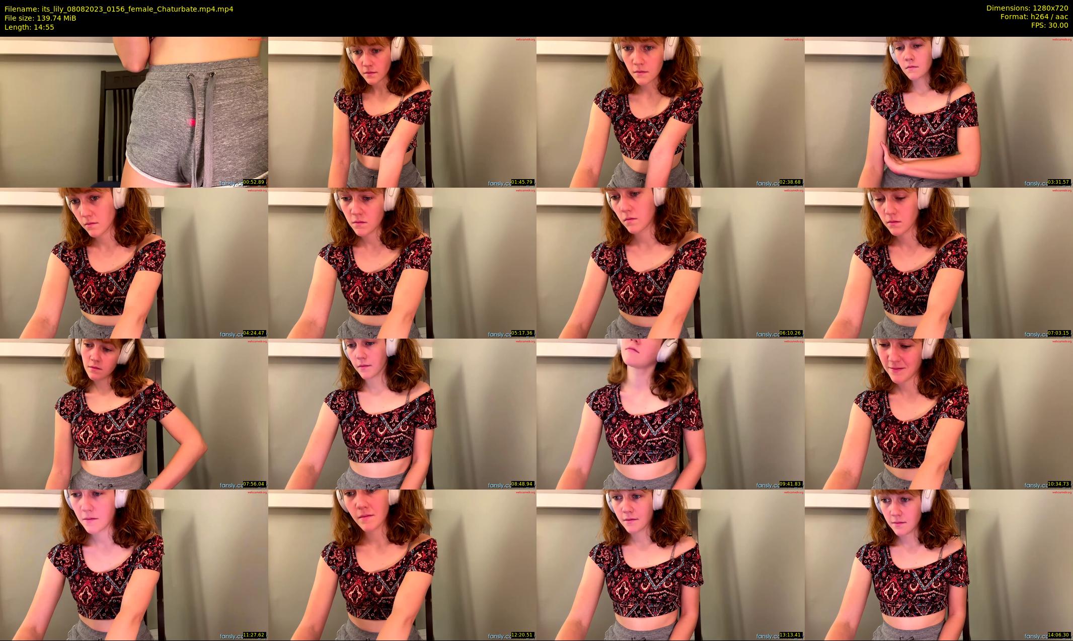 its_lily — 15 minute Chaturbate female cam show recording, 720p, Aug 8, 2023