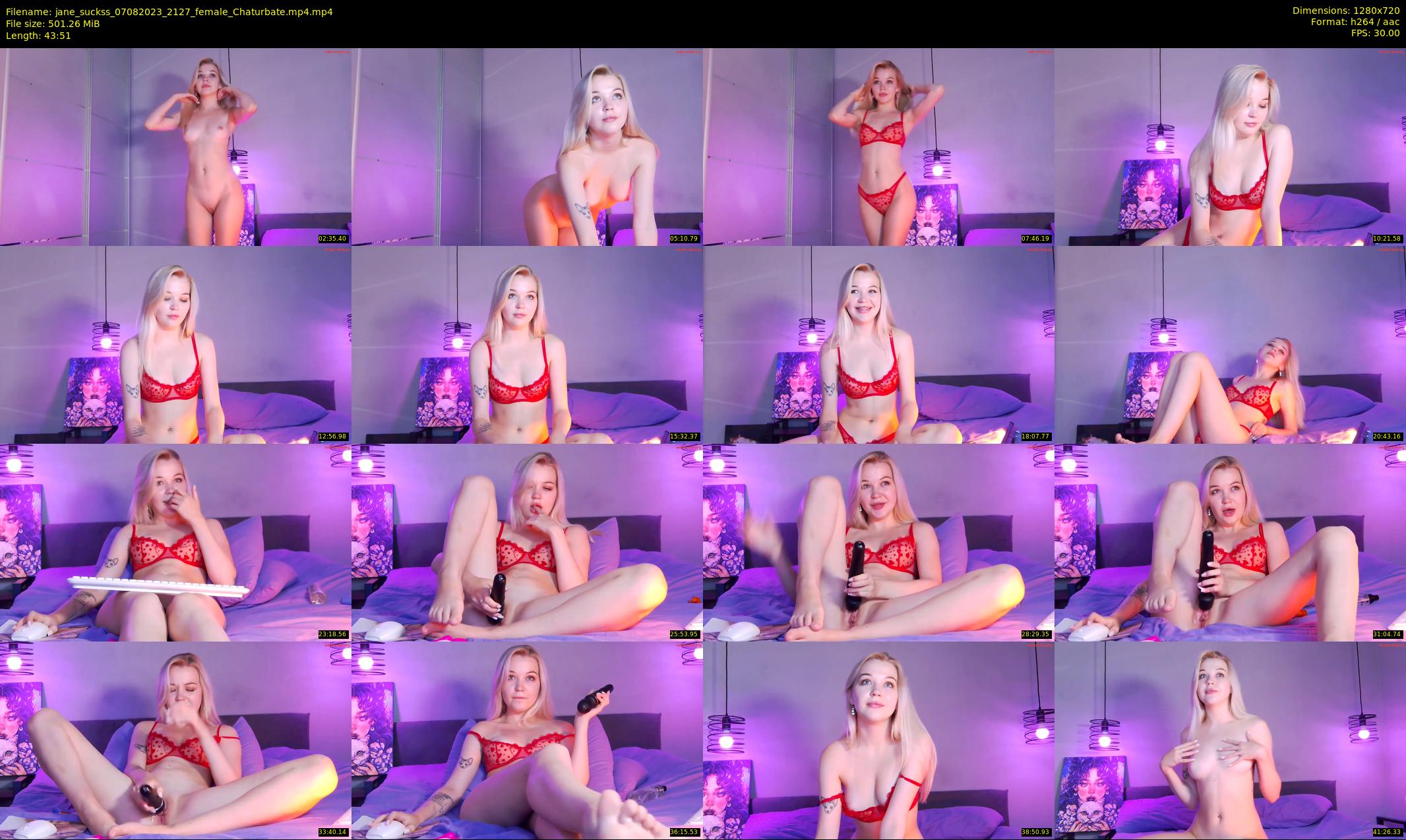 jane_suckss — 44 minute Chaturbate female cam show recording, 720p, Aug 7, 2023