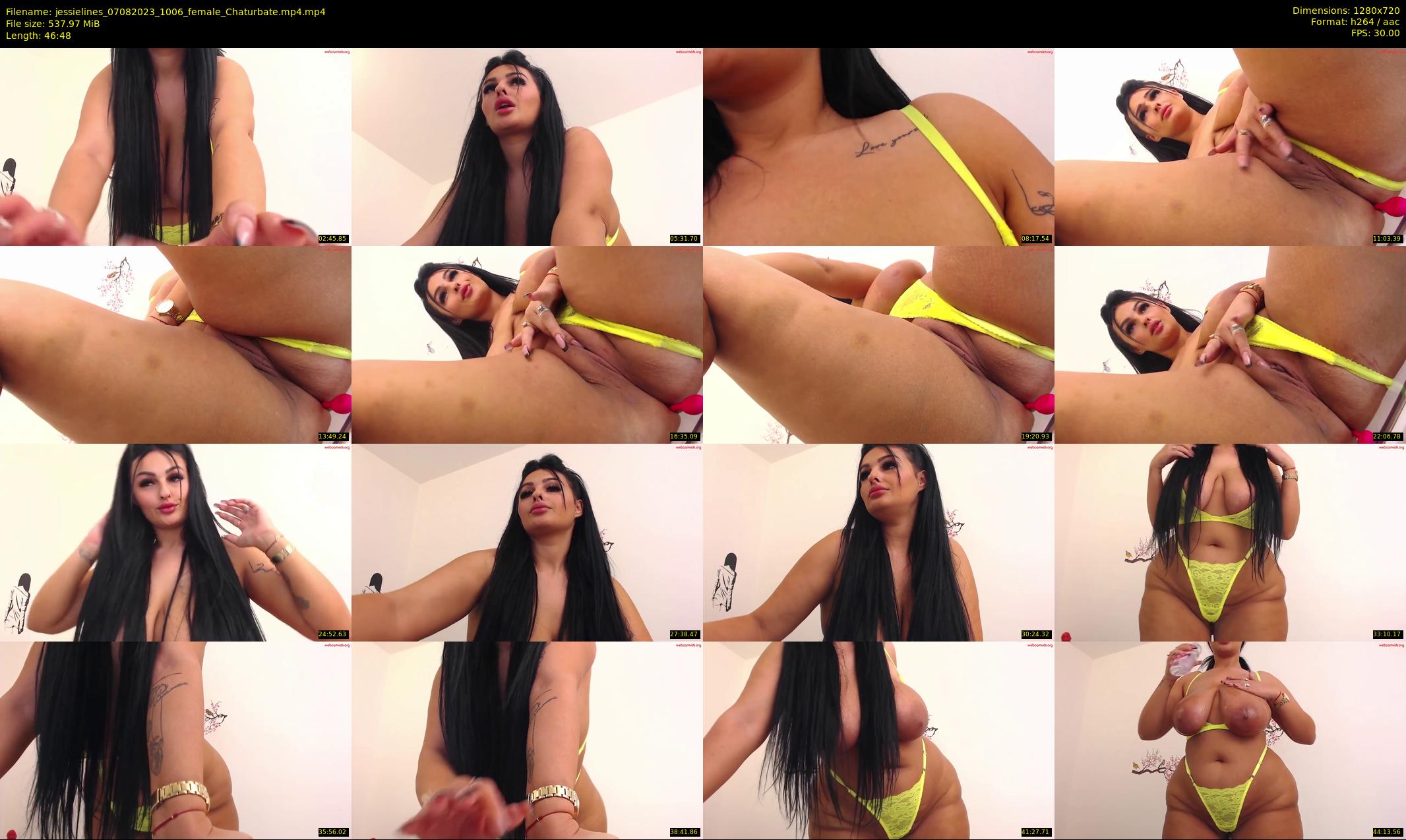 jessielines — 47 minute Chaturbate female cam show recording, 720p, Aug 7, 2023