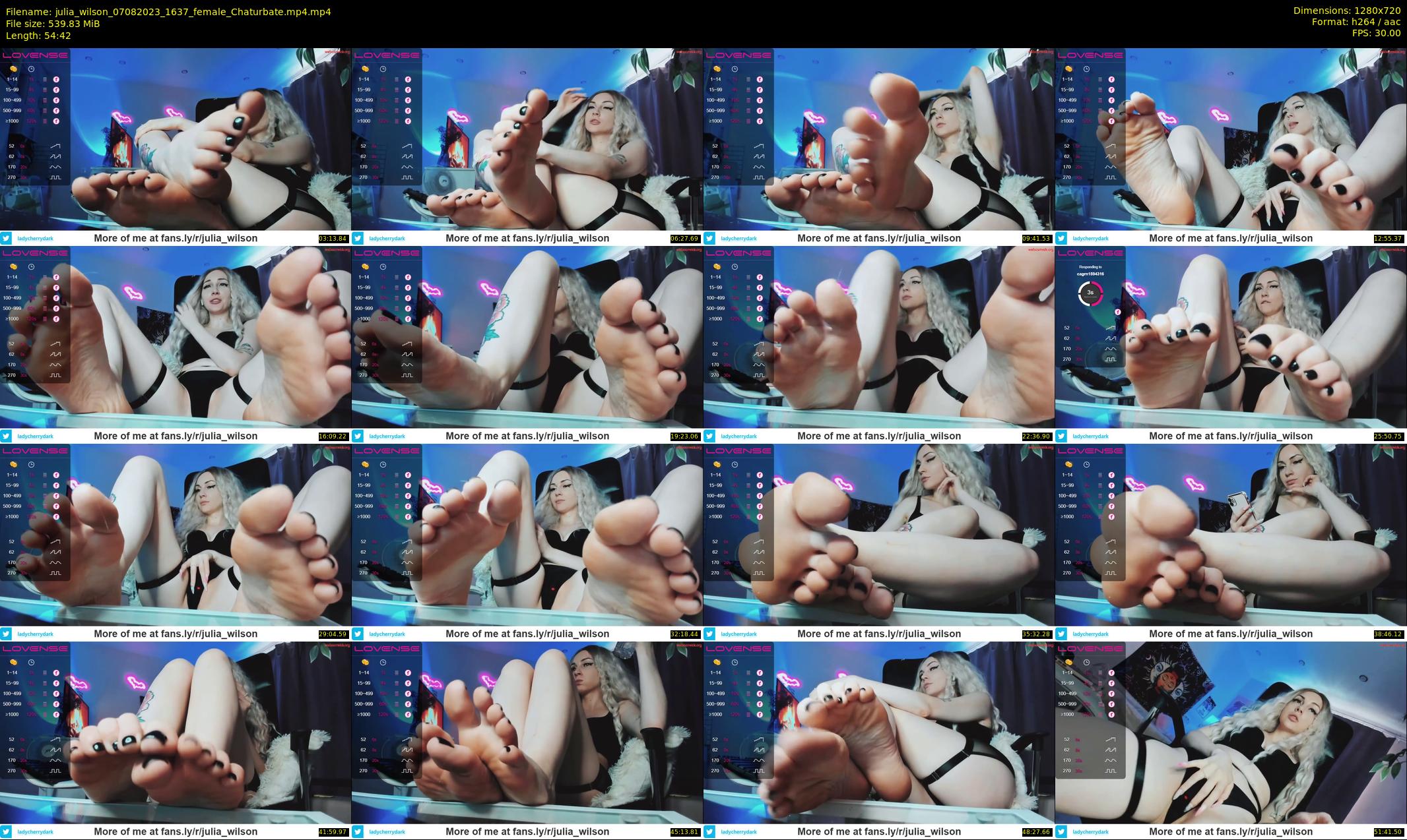 julia_wilson — 55 minute Chaturbate female cam show recording, 720p, Aug 7, 2023