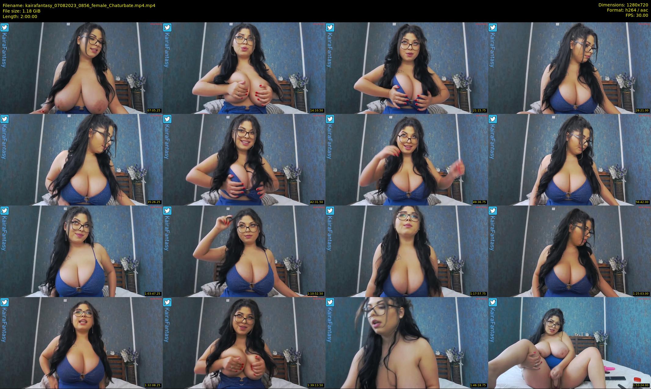 kairafantasy — 120 minute Chaturbate female cam show recording, 720p, Aug 7, 2023