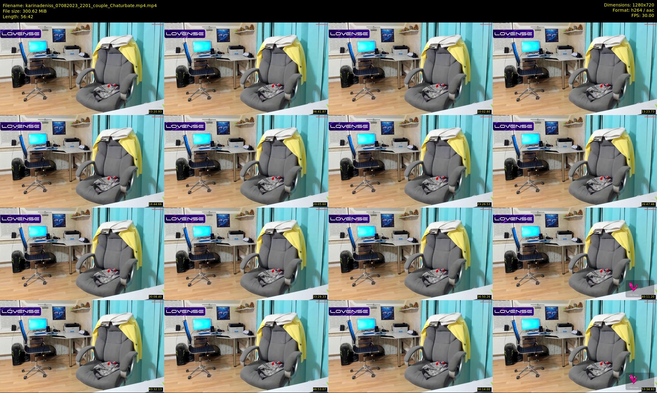karinadeniss — 57 minute Chaturbate couple cam show recording, 720p, Aug 7, 2023
