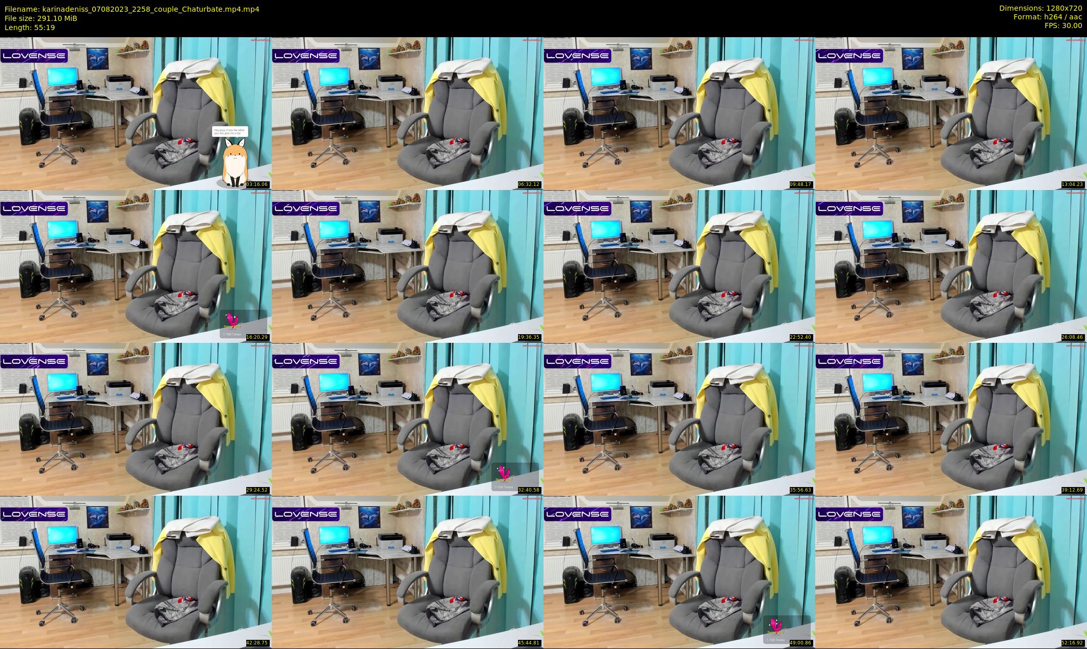 karinadeniss — 56 minute Chaturbate couple cam show recording, 720p, Aug 7, 2023