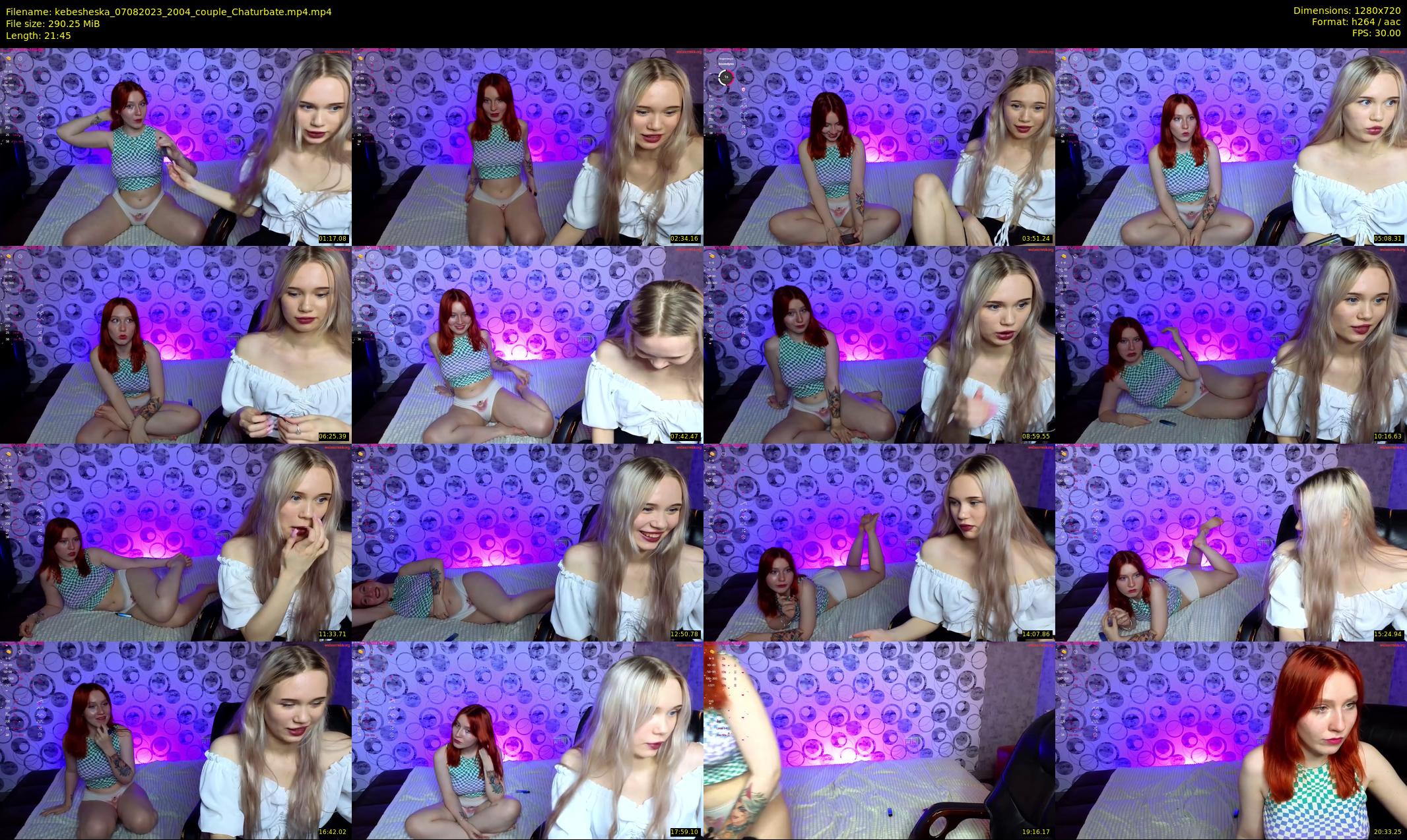 kebesheska — 22 minute Chaturbate couple cam show recording, 720p, Aug 7, 2023