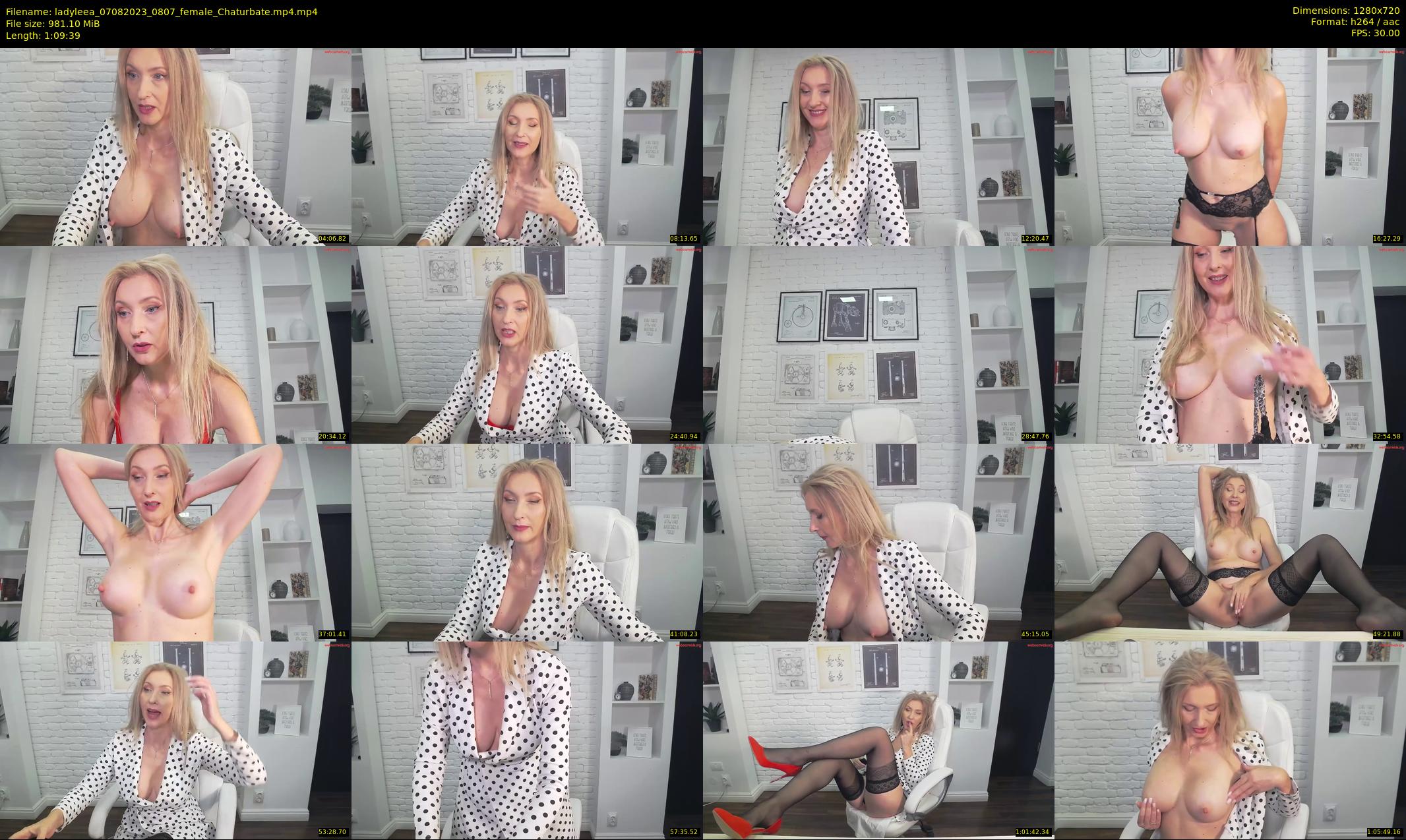 ladyleea — 70 minute Chaturbate female cam show recording, 720p, Aug 7, 2023
