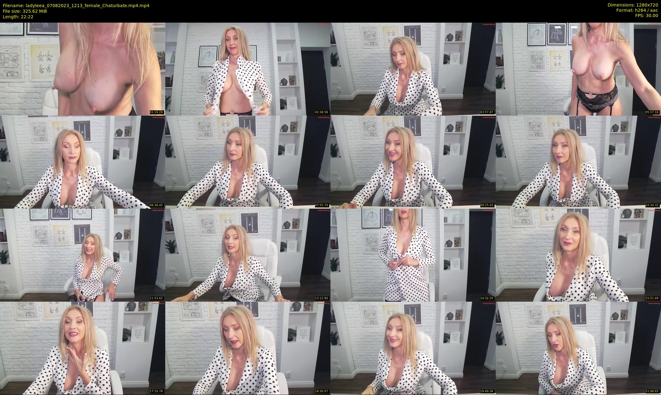 ladyleea — 23 minute Chaturbate female cam show recording, 720p, Aug 7, 2023