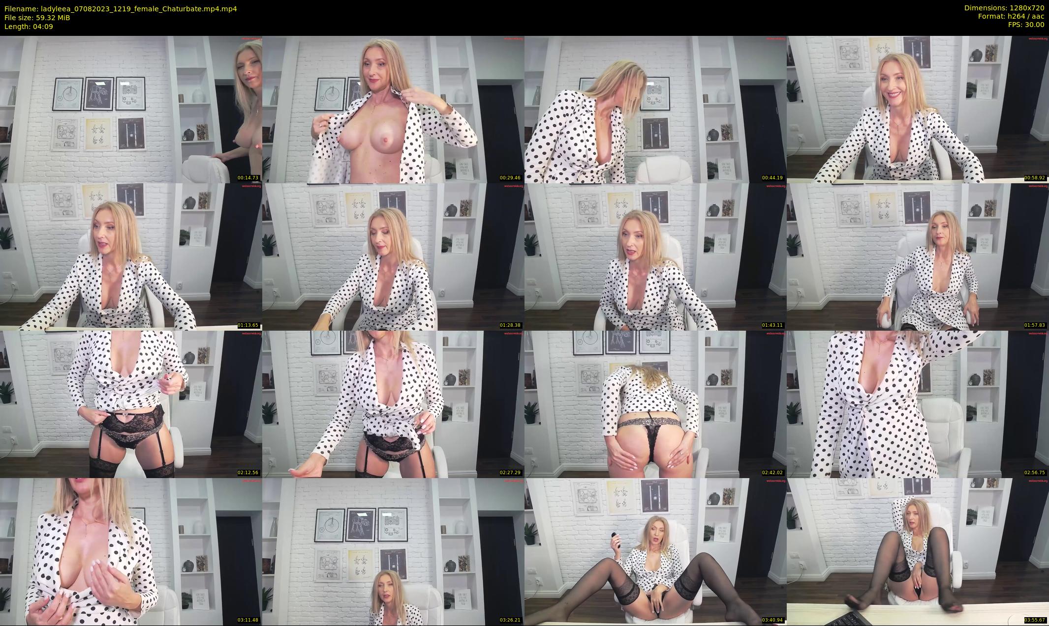 ladyleea — 5 minute Chaturbate female cam show recording, 720p, Aug 7, 2023