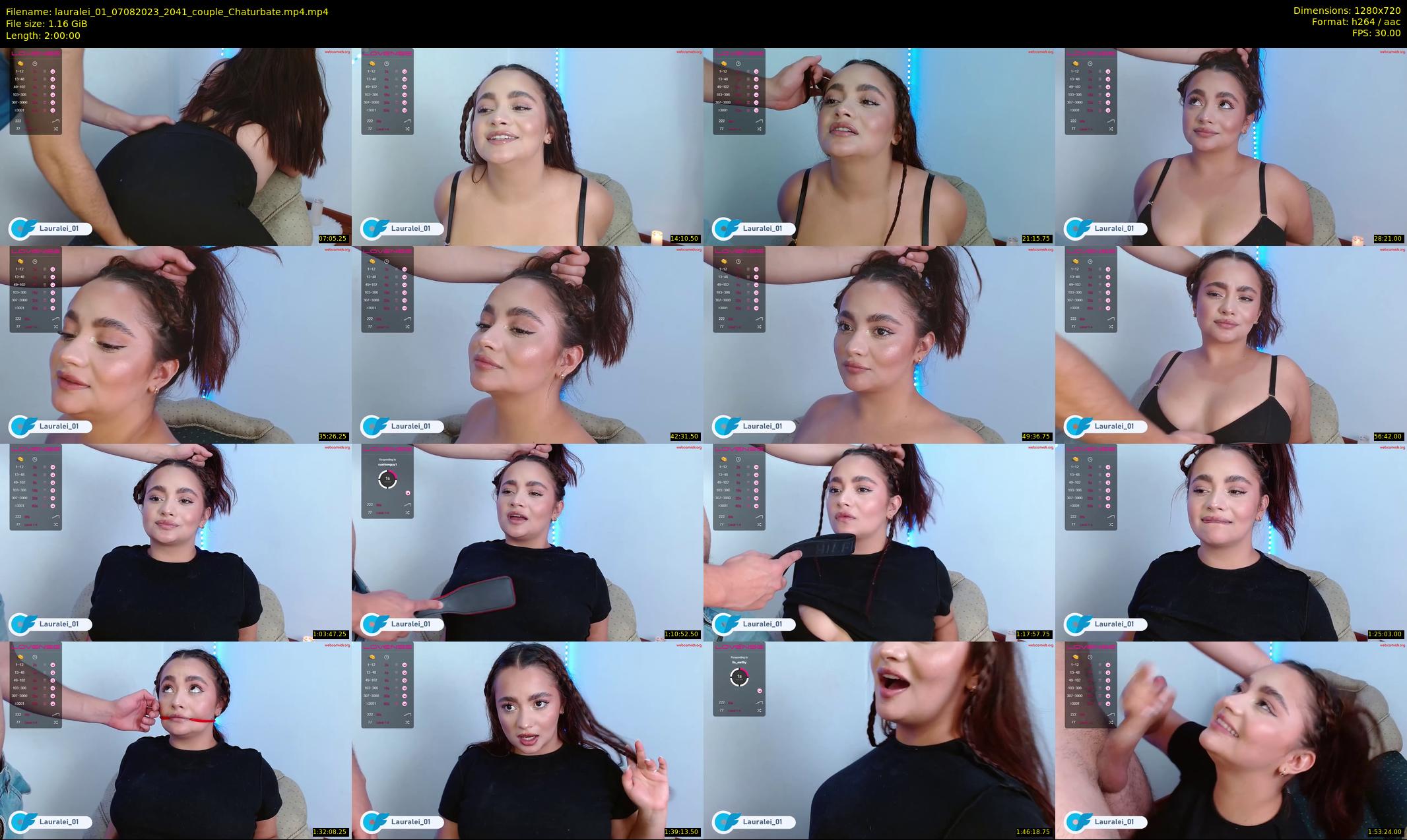 lauralei_01 — 120 minute Chaturbate couple cam show recording, 720p, Aug 7, 2023