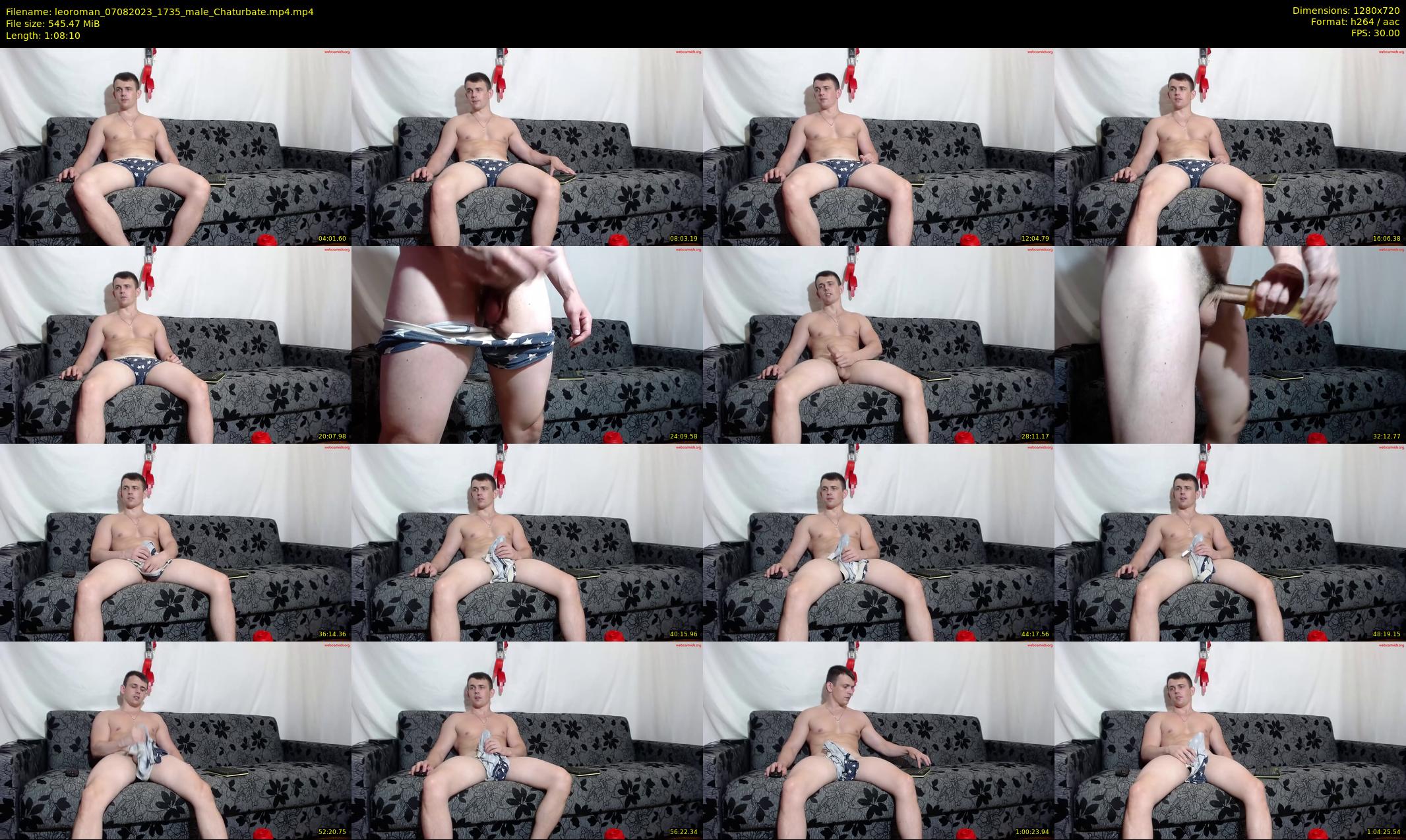 leoroman — 69 minute Chaturbate male cam show recording, 720p, Aug 7, 2023