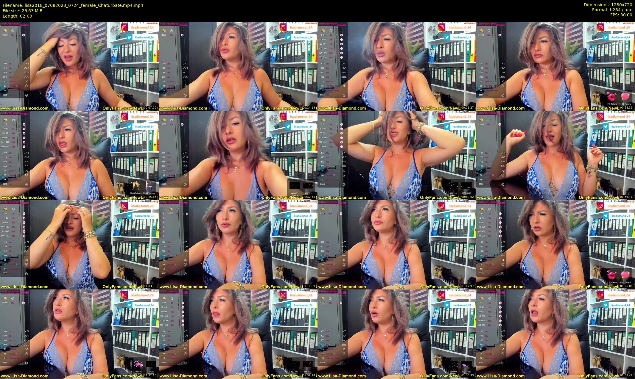 lisa2018 — 2 minute Chaturbate female cam show recording, 720p, Aug 7, 2023