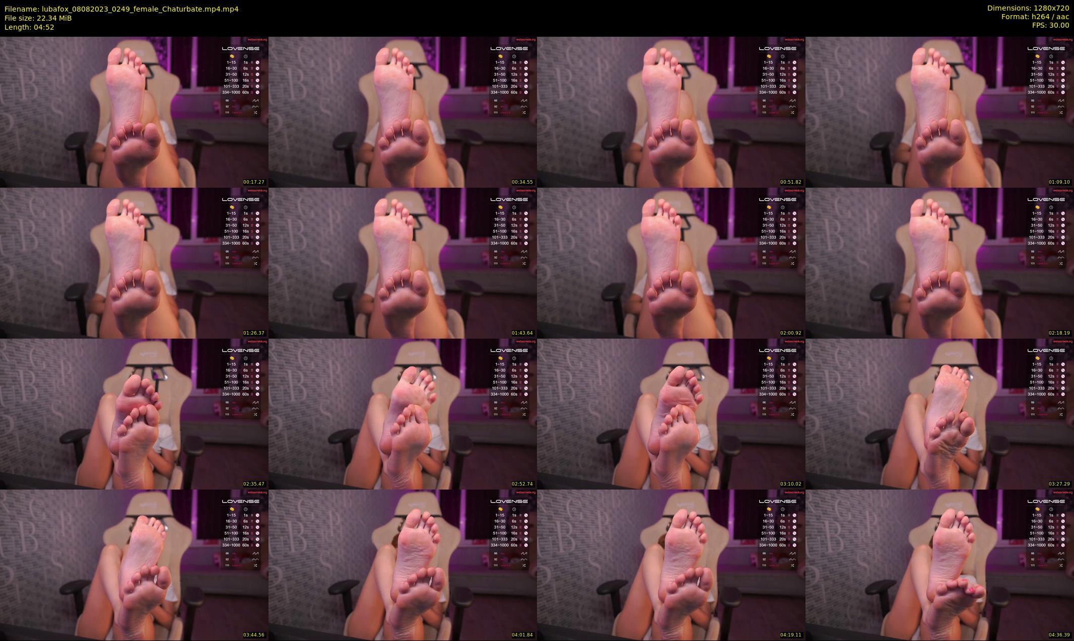 lubafox — 5 minute Chaturbate female cam show recording, 720p, Aug 8, 2023