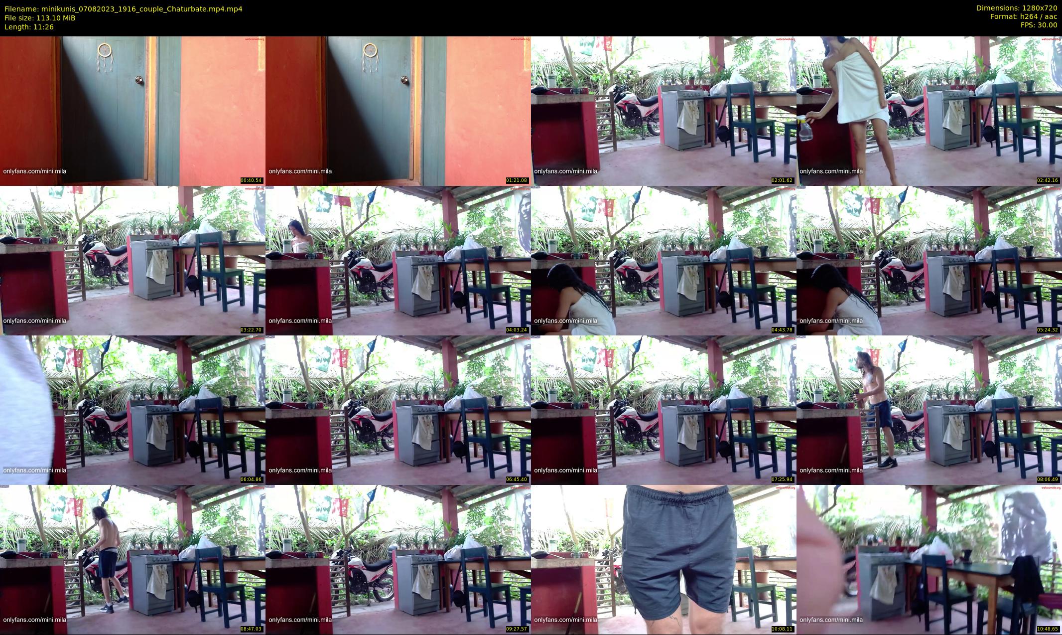 minikunis — 12 minute Chaturbate couple cam show recording, 720p, Aug 7, 2023
