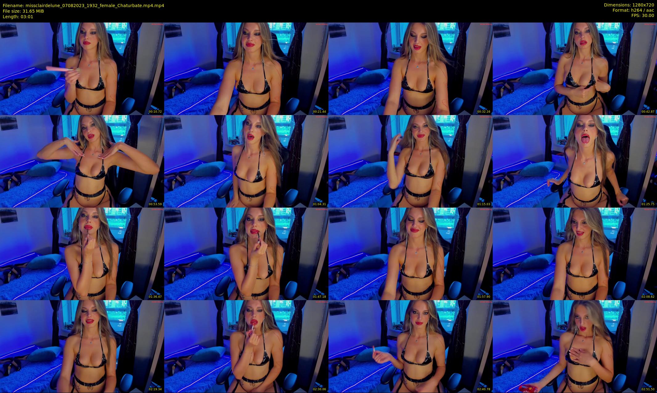 missclairdelune — 4 minute Chaturbate female cam show recording, 720p, Aug 7, 2023