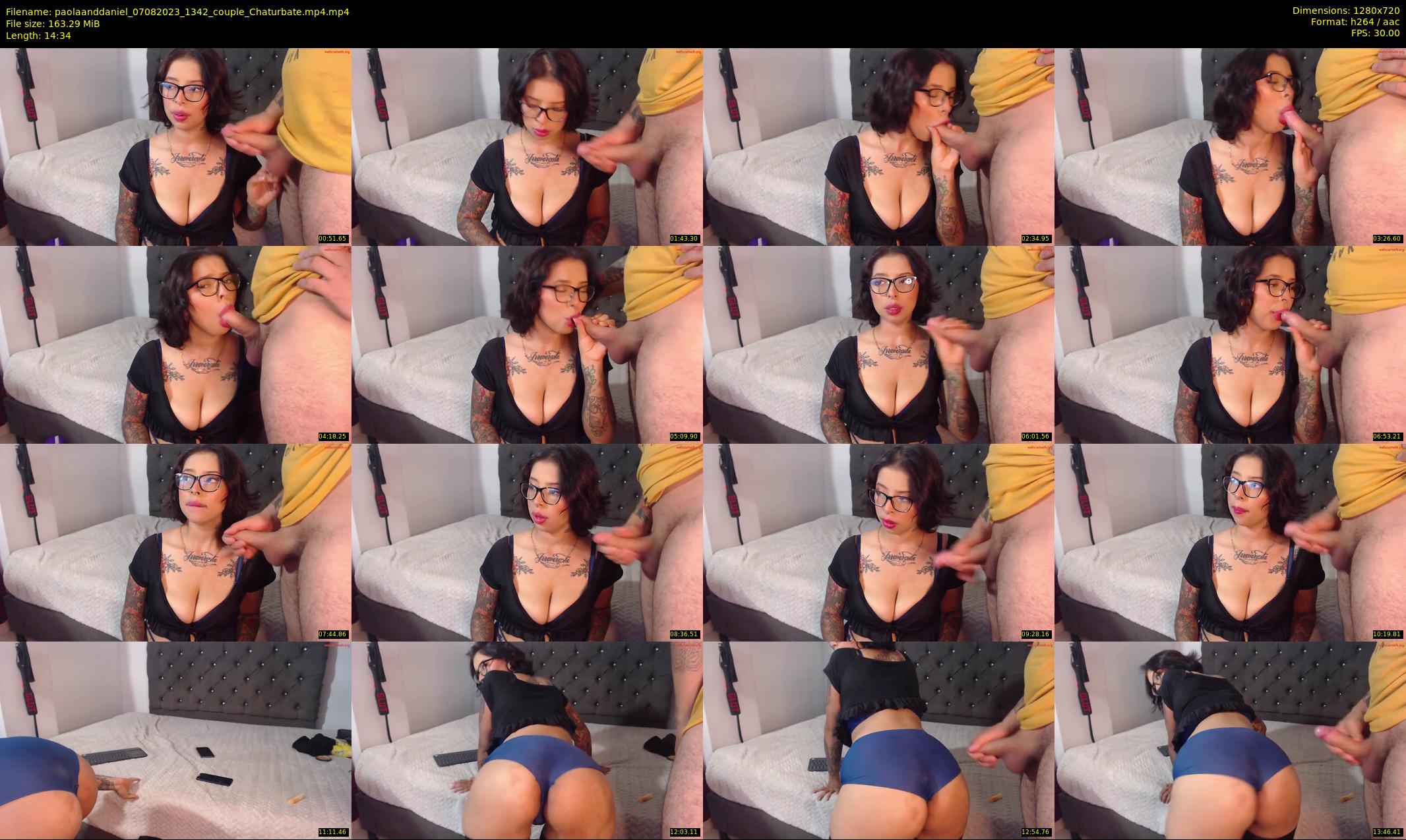 paolaanddaniel — 15 minute Chaturbate couple cam show recording, 720p, Aug 7, 2023