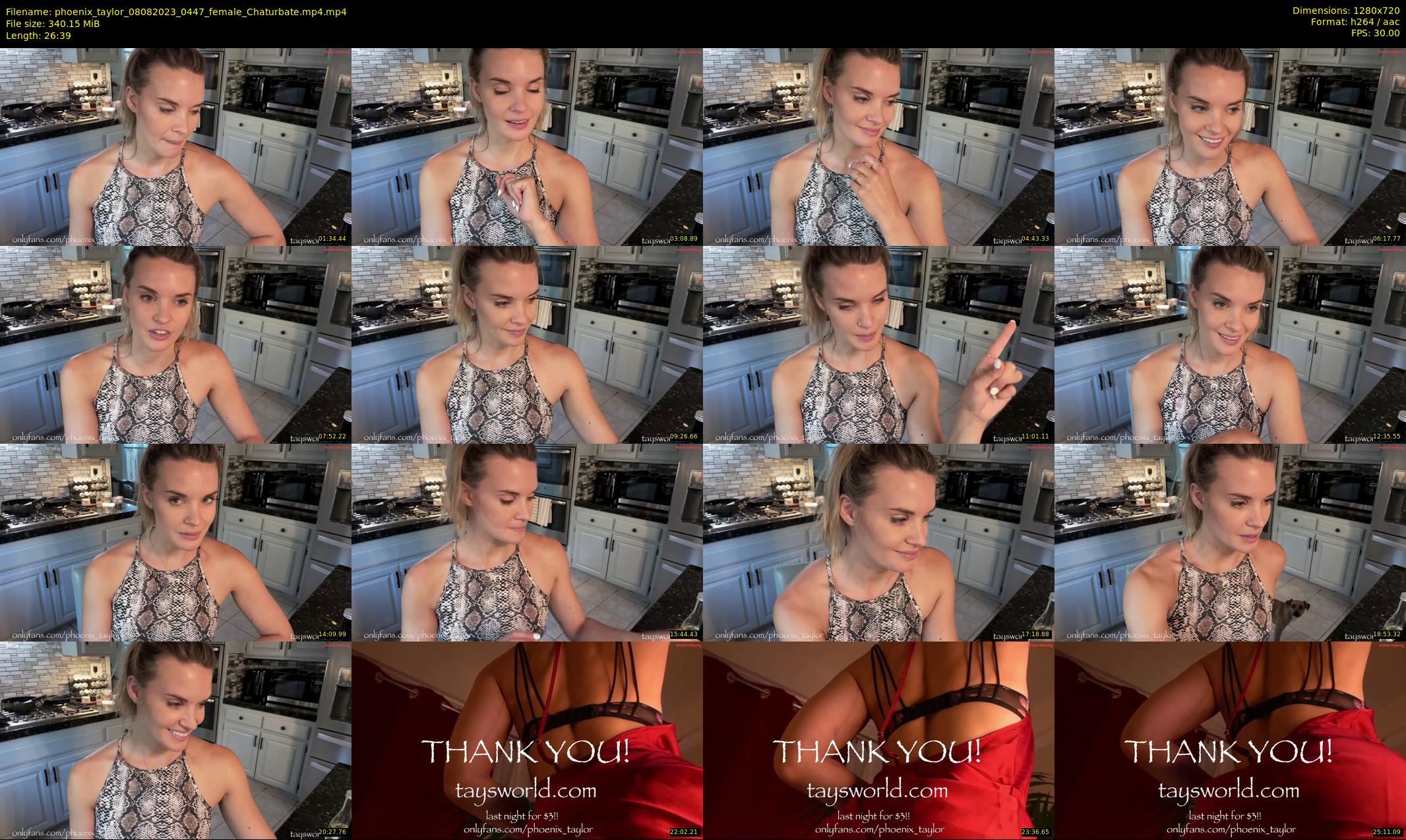 phoenix_taylor — 27 minute Chaturbate female cam show recording, 720p, Aug 8, 2023