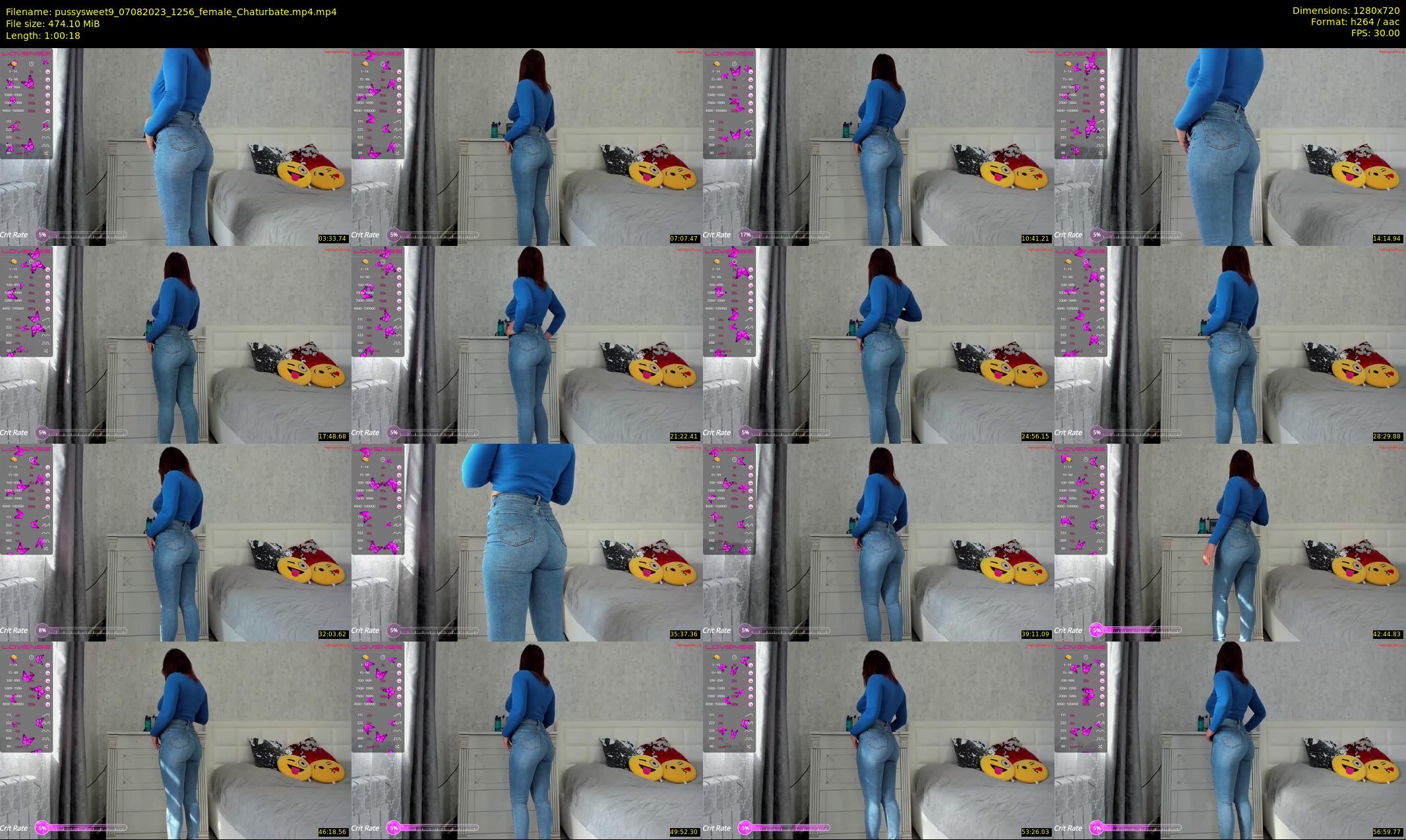 pussysweet9 — 61 minute Chaturbate female cam show recording, 720p, Aug 7, 2023