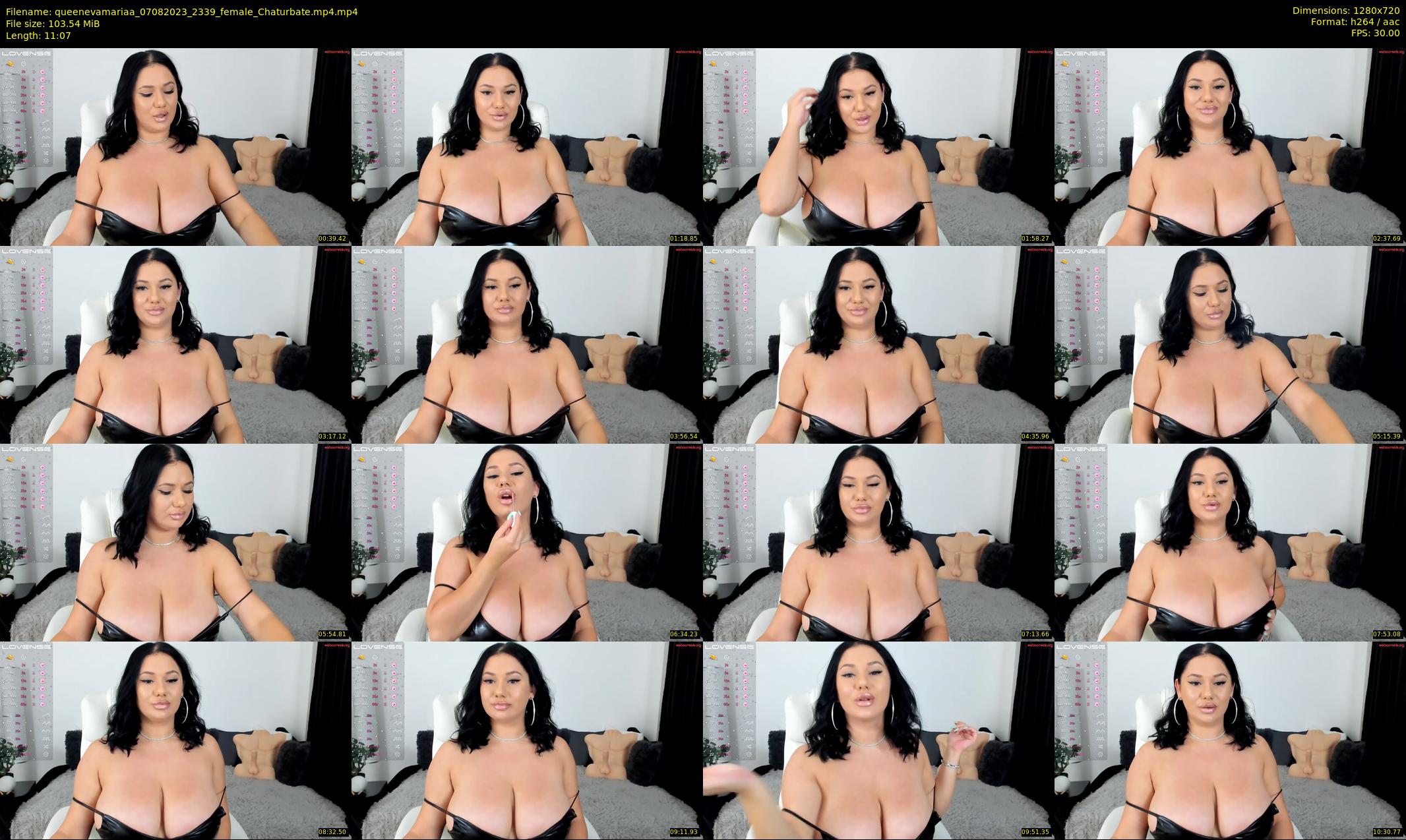 queenevamariaa — 12 minute Chaturbate female cam show recording, 720p, Aug 7, 2023