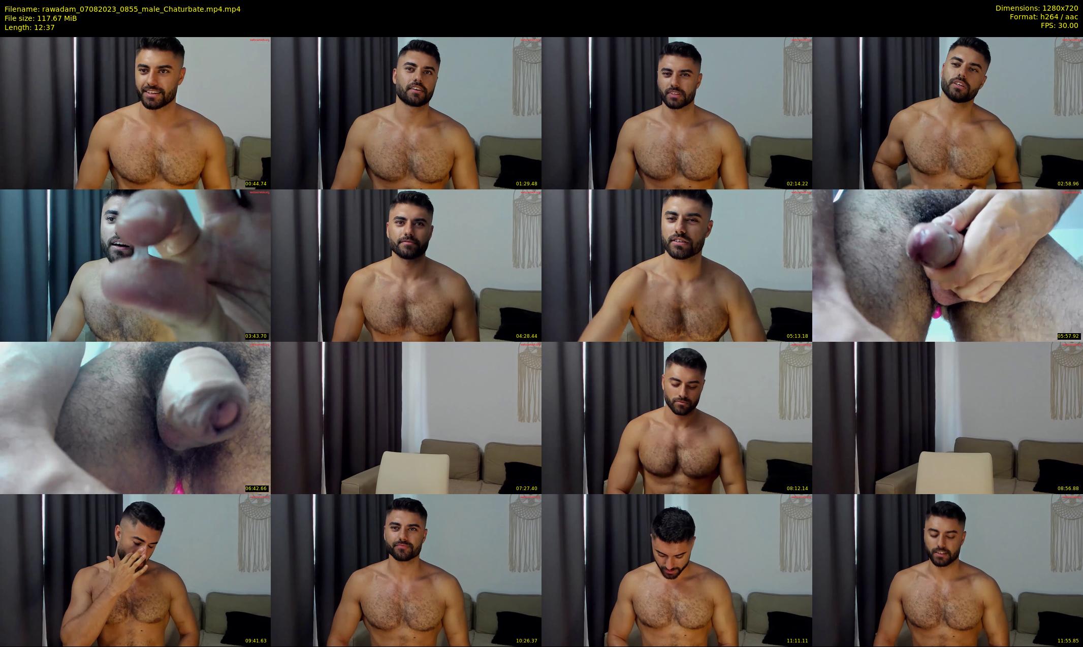 rawadam — 13 minute Chaturbate male cam show recording, 720p, Aug 7, 2023