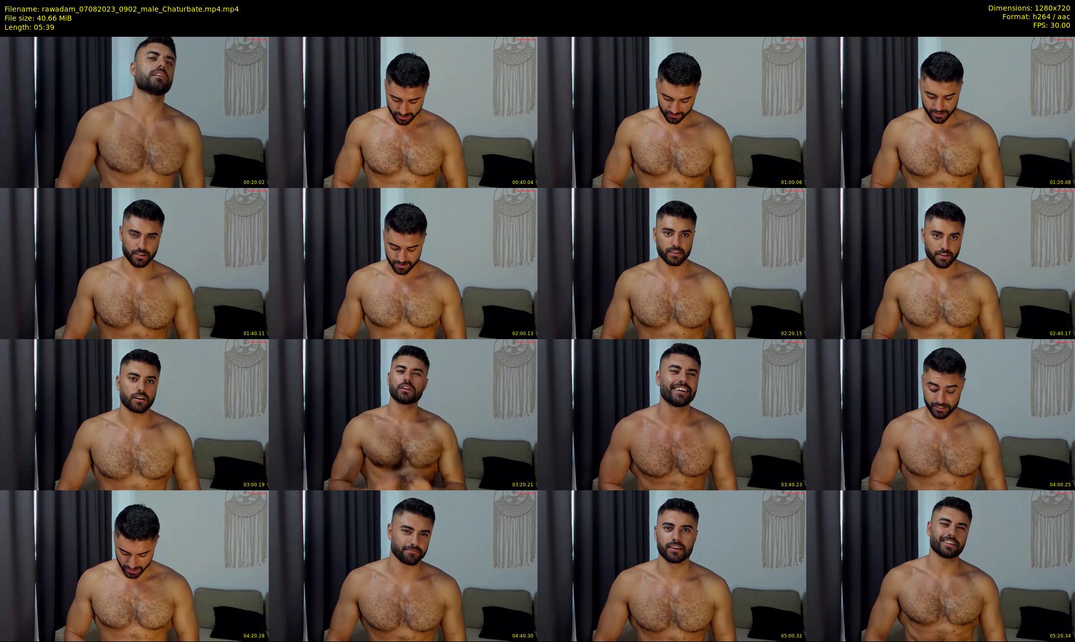 rawadam — 6 minute Chaturbate male cam show recording, 720p, Aug 7, 2023