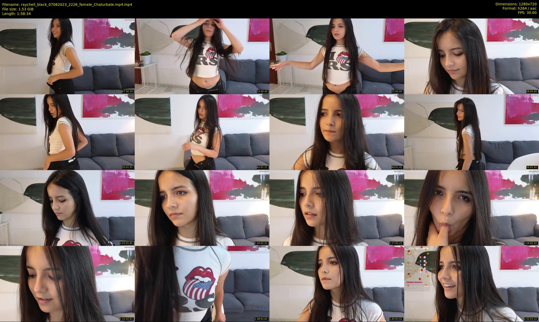 raychell_black — 119 minute Chaturbate female cam show recording, 720p, Aug 7, 2023
