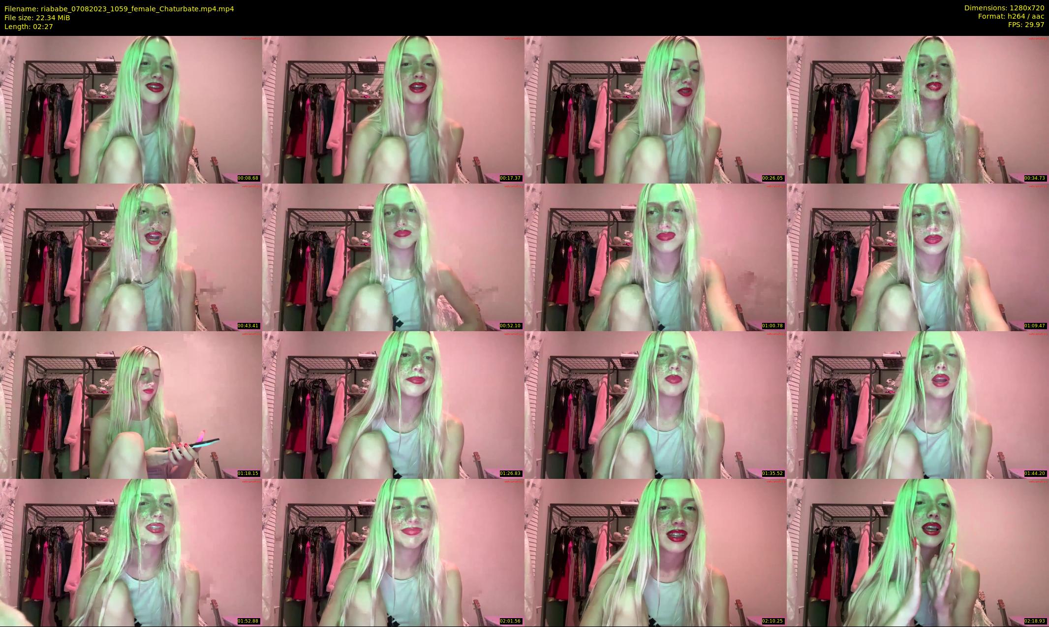 riababe — 3 minute Chaturbate female cam show recording, 720p, Aug 7, 2023